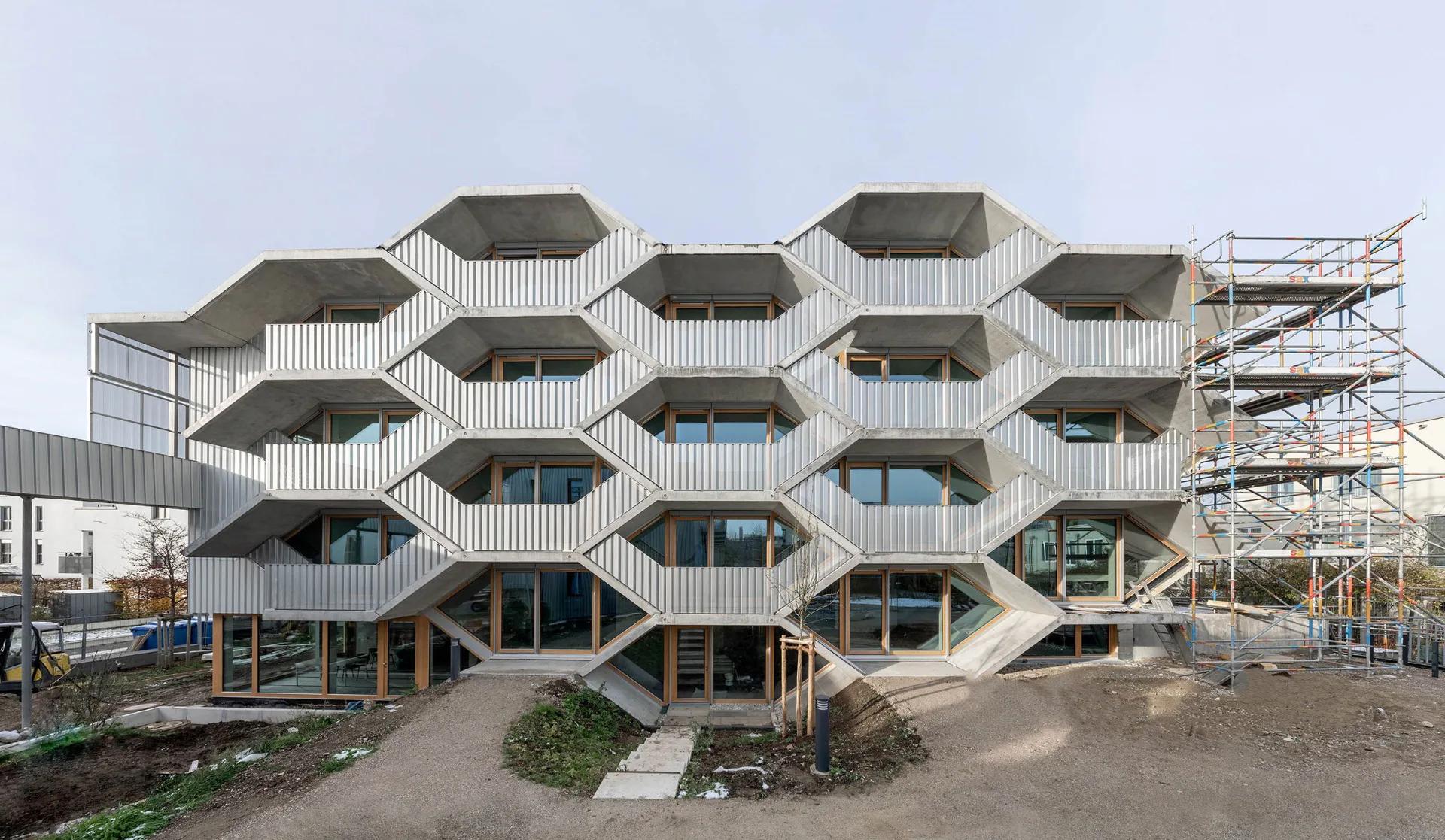 Finalist DAM Preis 2025: Clusterwohnen Wabenhaus in München, Architektur: Peter Haimerl Architekten mit Balda Architekten, Hoffmannarchitekt