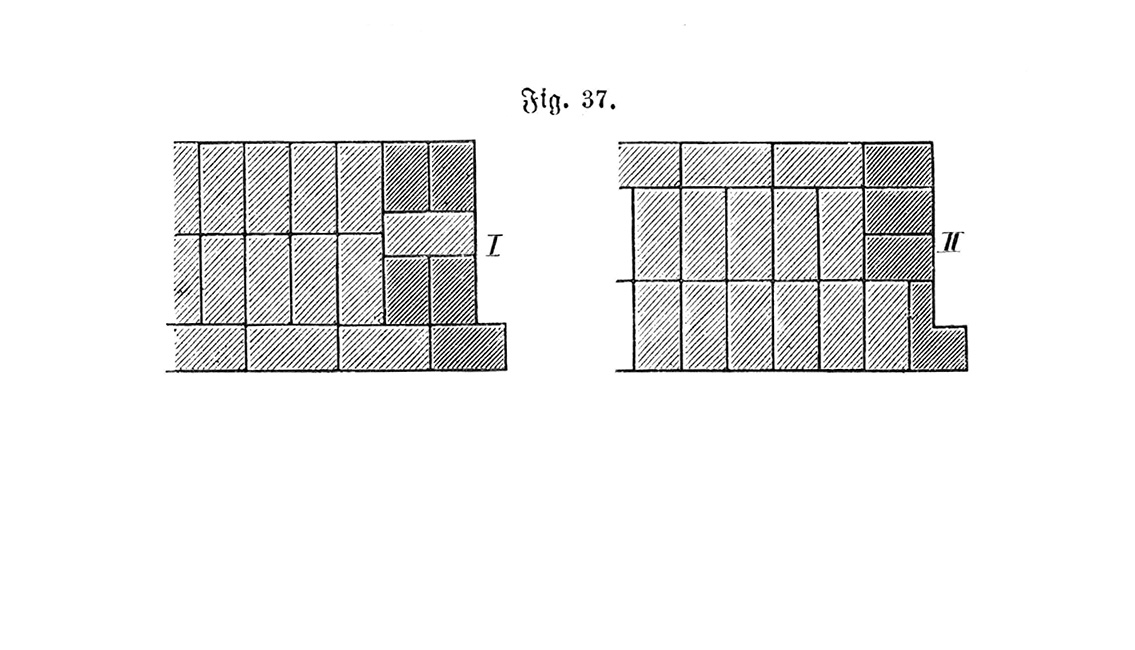 Fig. 37 Backsteinverband – Ausschlag mit Formsteinen [Anm. d. Red.]