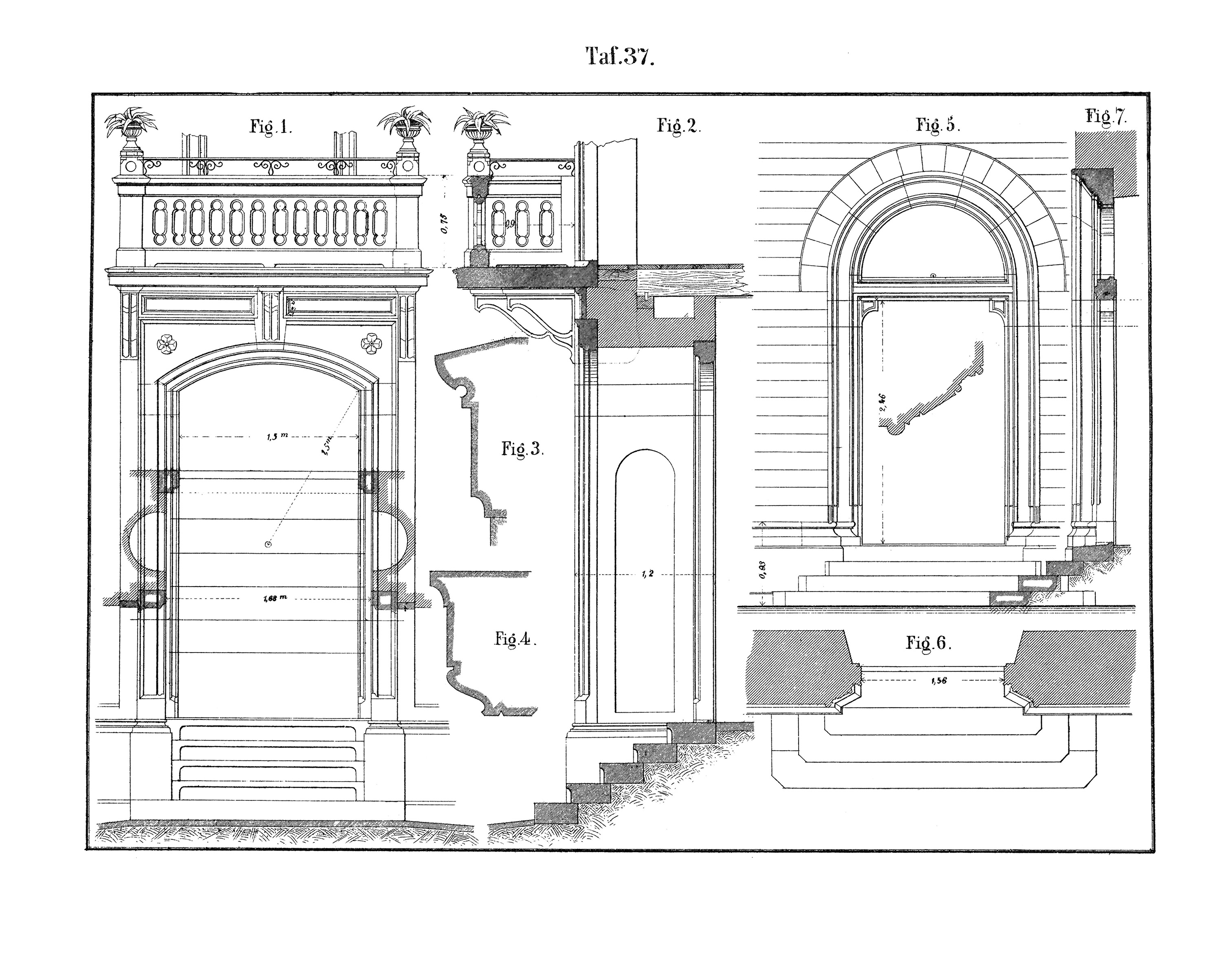Taf.37. Balkon über Haustür [Anm. d. Red.]