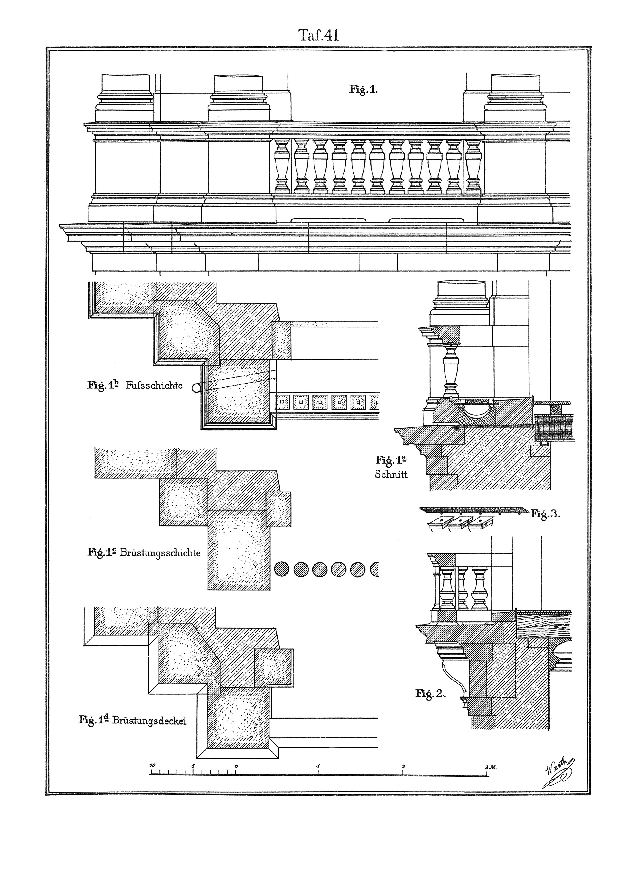 Taf.41. Brüstung eines Balkons [Anm. d. Red.]