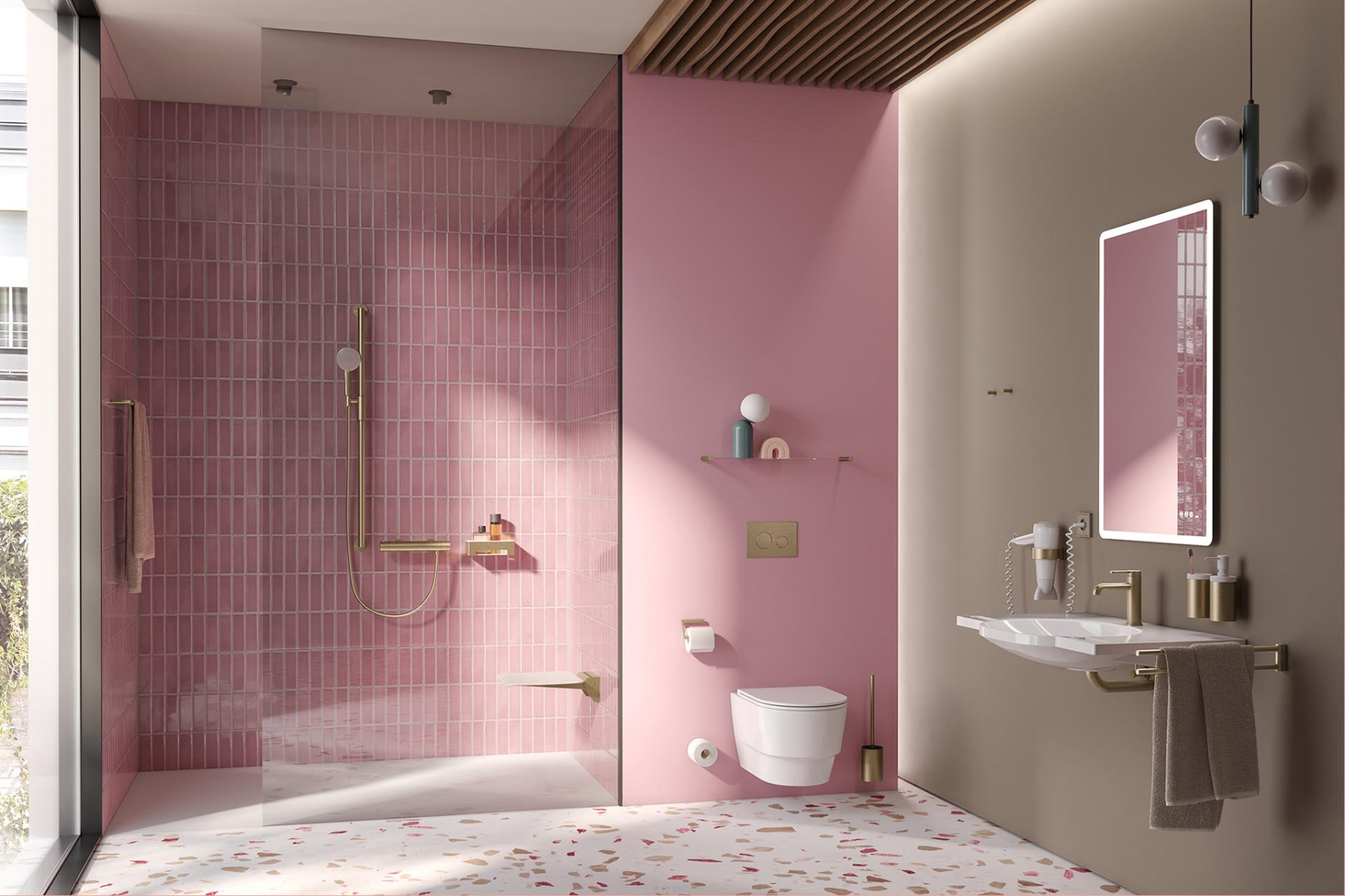 Stilvolle Oberflächen im Badezimmer