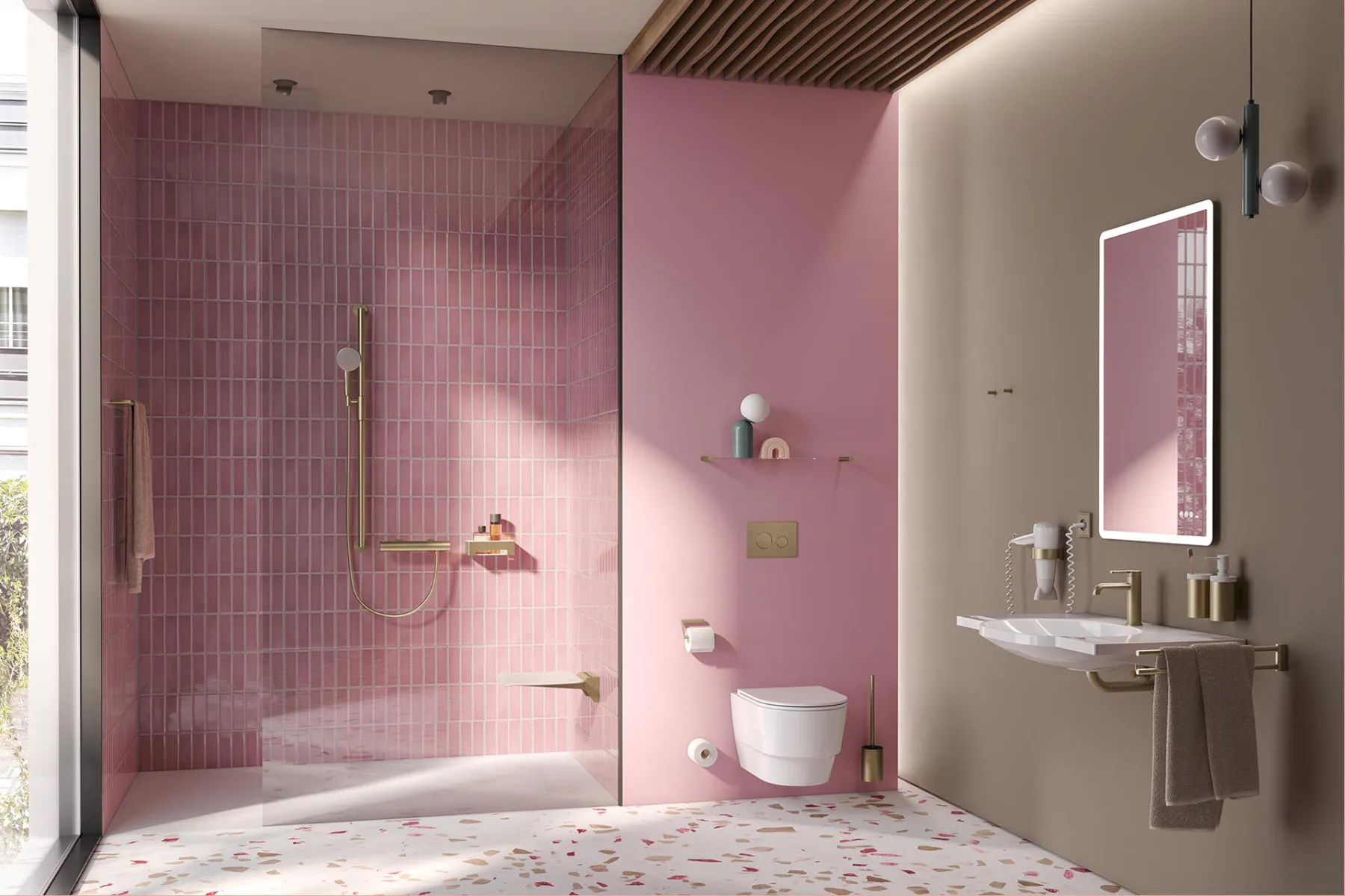 Stilvolle Oberflächen im Badezimmer