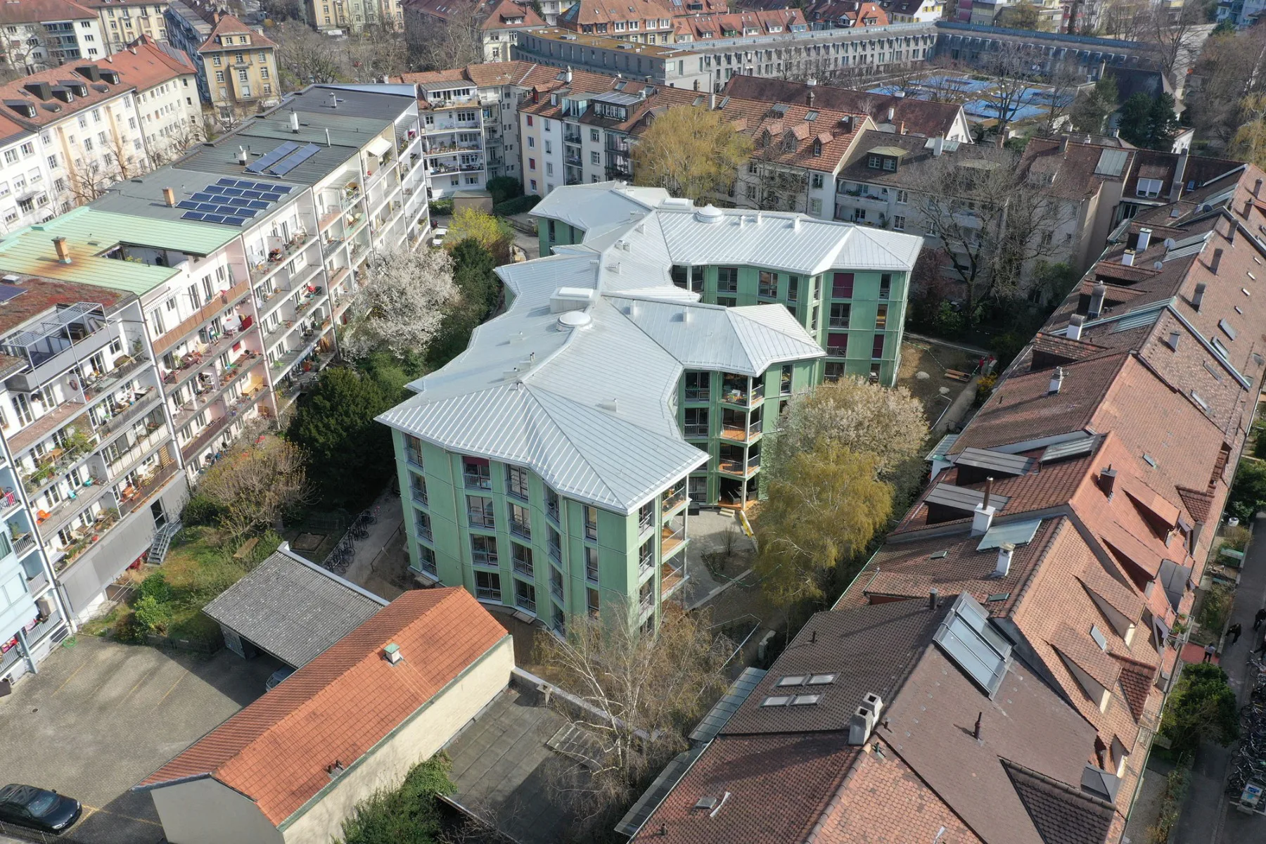 Hofbebauung Wettsteinquartier, Basel (CH), Architektur: jessenvollenweider Bauherr: Wohnstadt, Bau- und Verwaltungsgenossenschaft, Basel