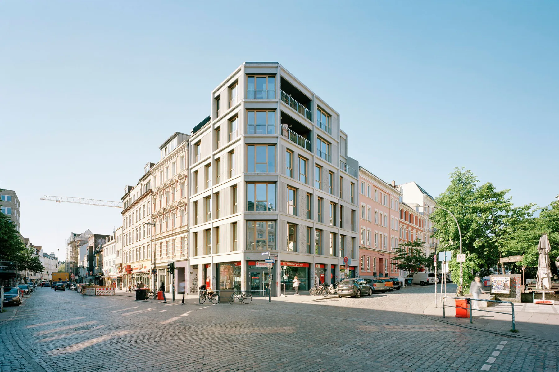 Wohn- und Geschäftshaus Schulterblatt, Hamburg (DE), Architektur: LH Architeken Landehr Henke + Partner, Bauherr: NM Nord-IMMO Management