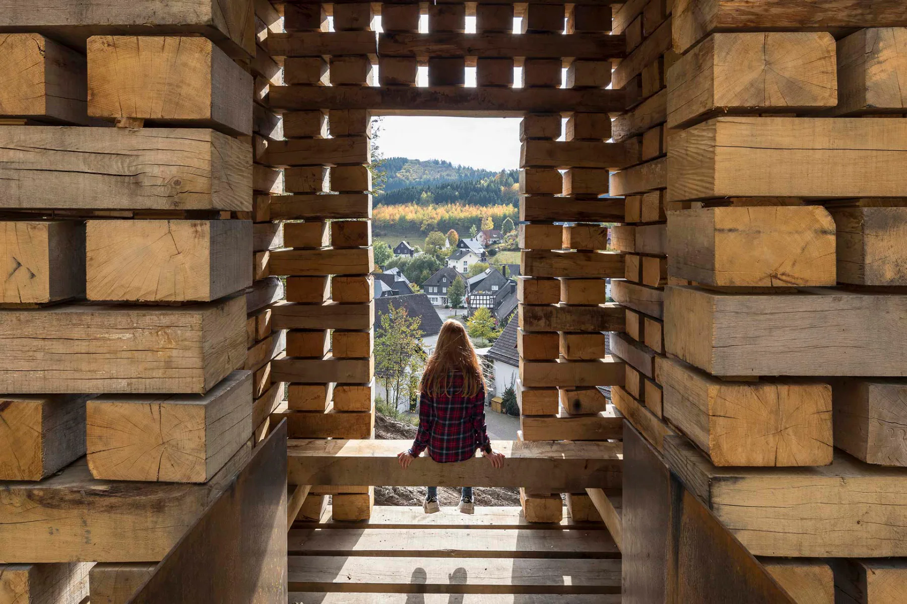 Oberholz – Open Mind Places, Referinghausen, Sauerland, Deutschland, 2020, Kollaboration: lokale Gemeinschaft