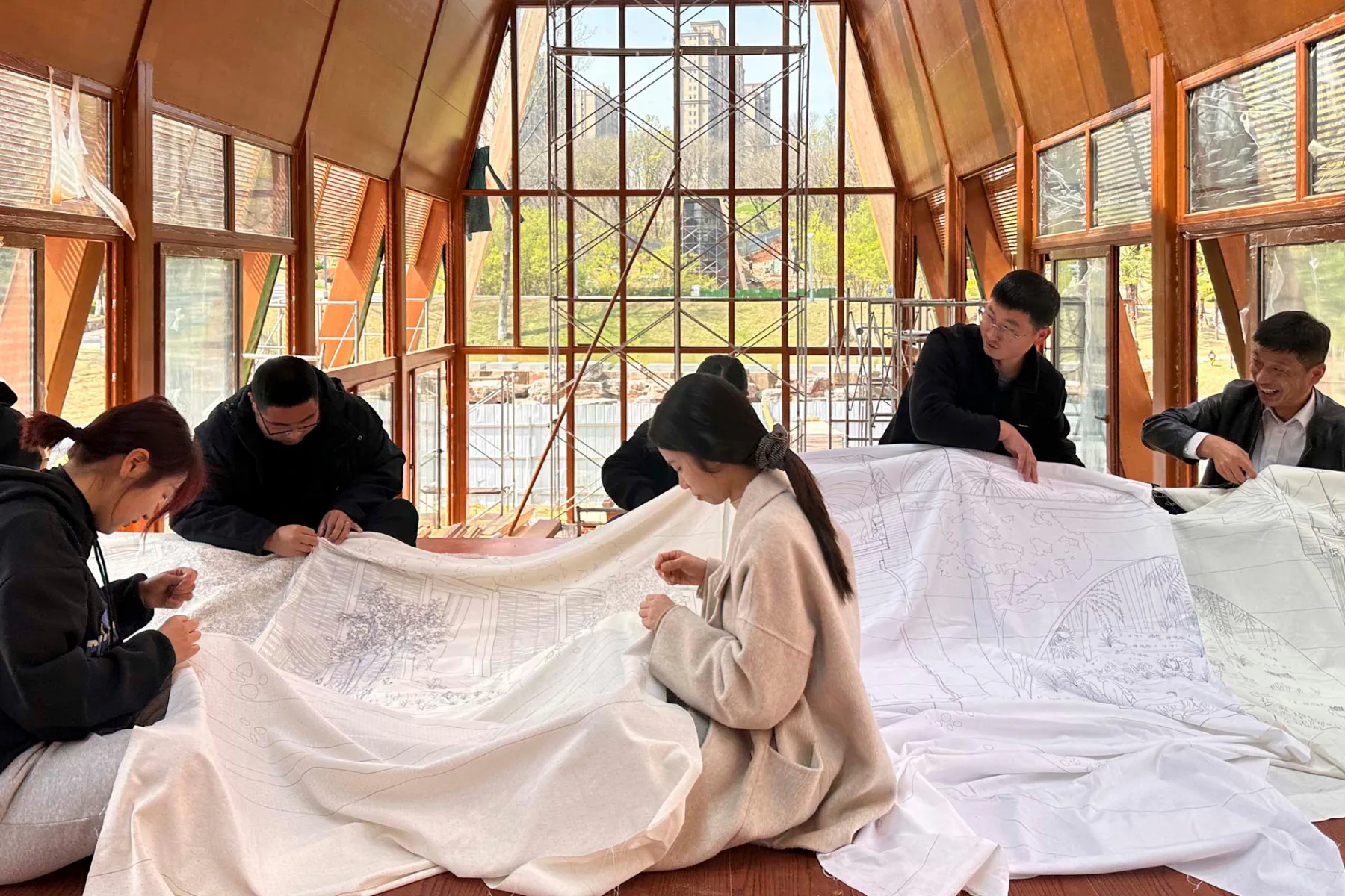 House of Knowledge in Xinyang, China fördert die Verbundenheit mit der Natur und vermittelt Wissen über regenerative Landwirtschaft.