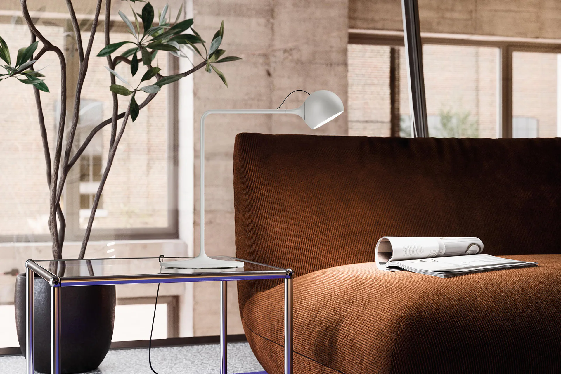 One Ixa table lamp, Foster & Partners Industrial Design by Artemide