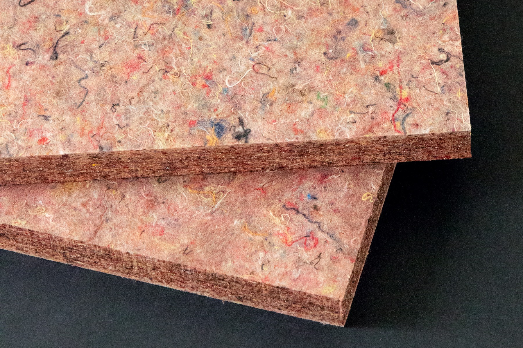 Absorberplatten aus Resttextilien