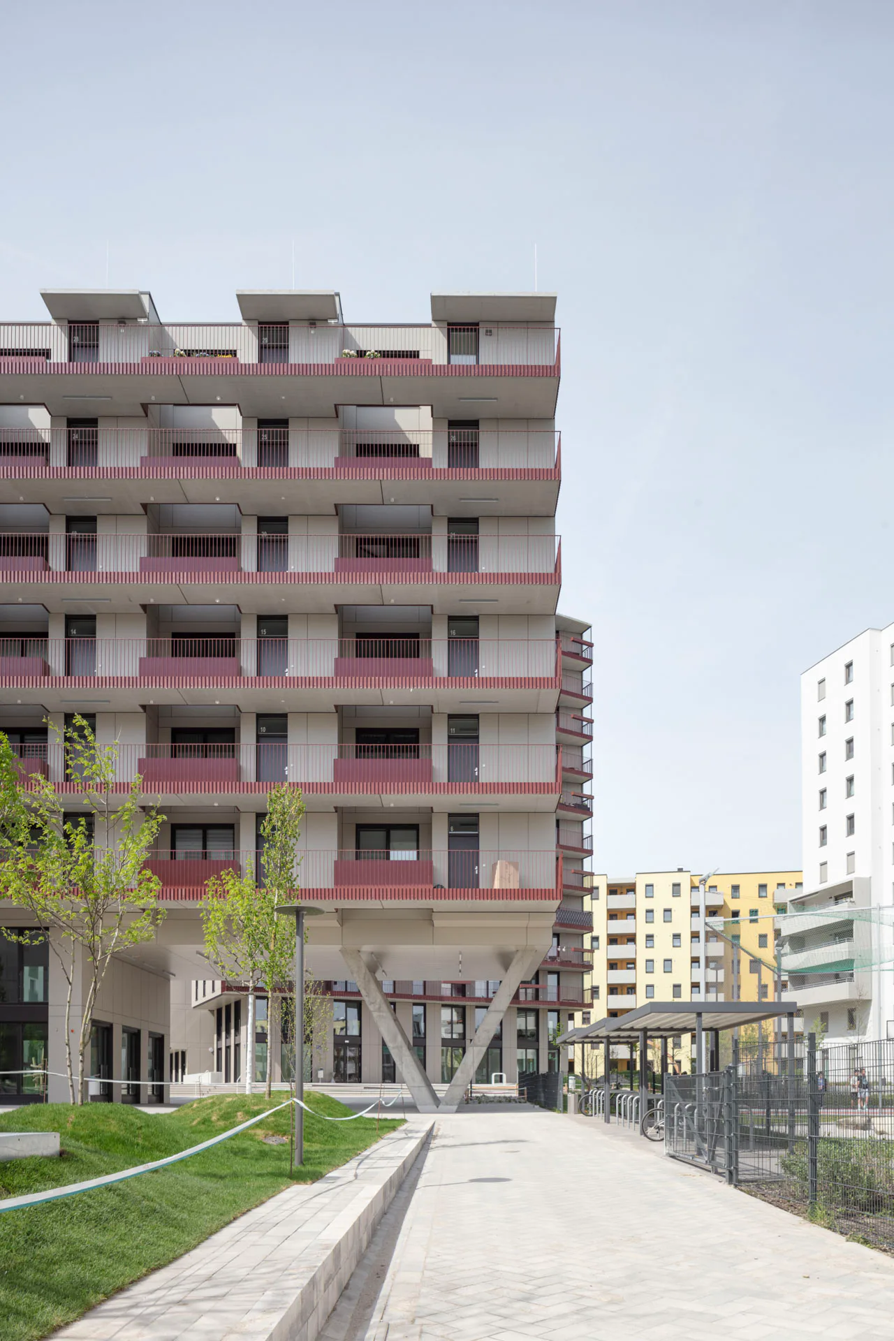 Zugang zum Ateliergebäude