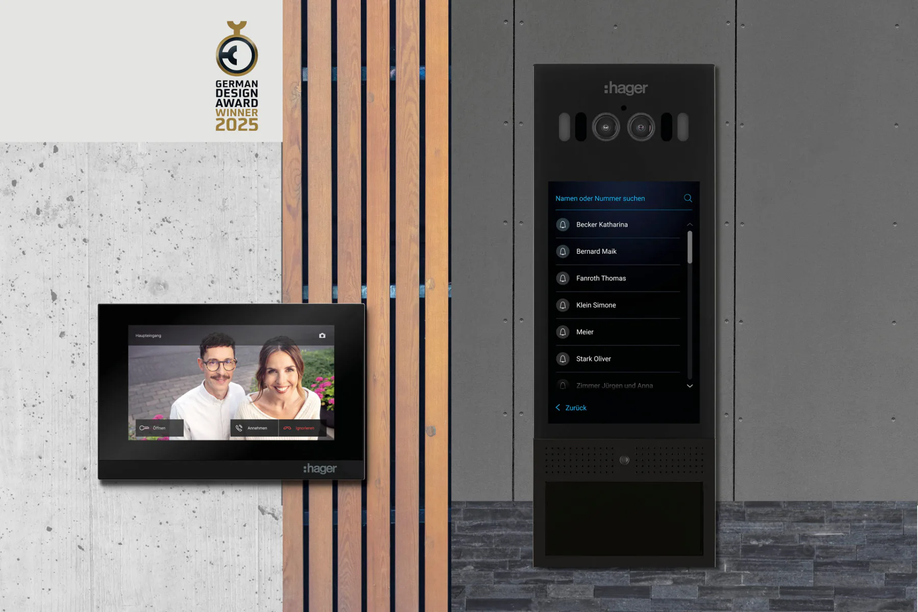 In diesem Fall hat der Gebäudetechnik-Spezialist die Außenstation intercom motion und die Video-Innenstation intercom view kombiniert.