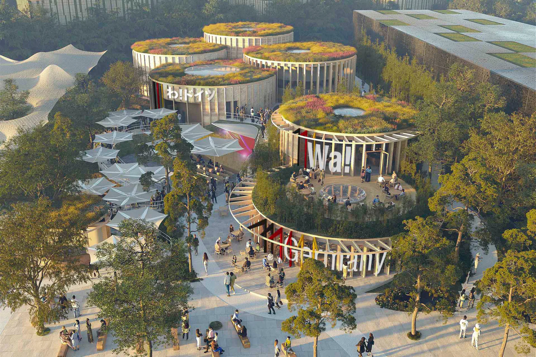 The German Pavilion is all about the cycle (of materials). Rendering