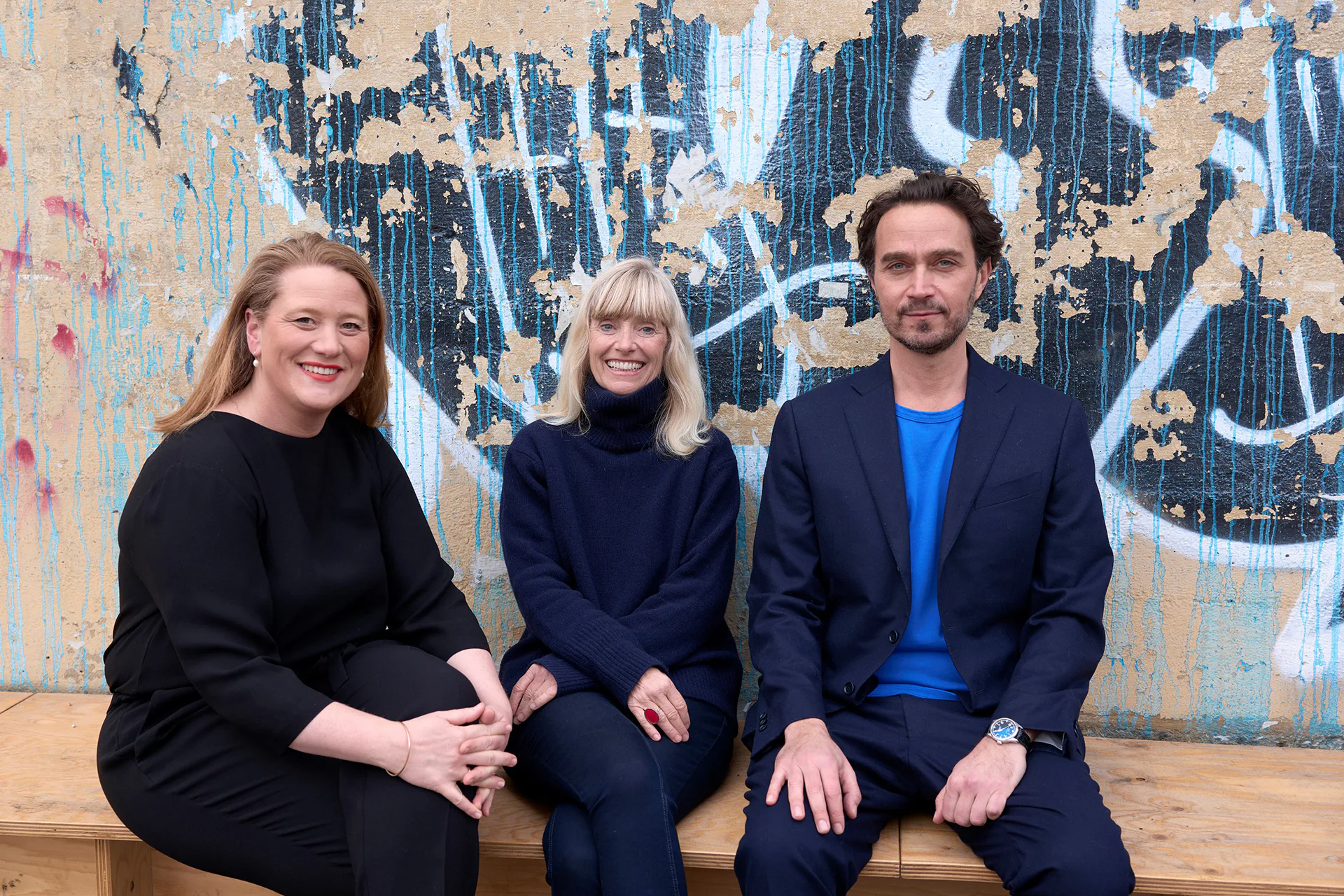 Curatorial team of the German Pavilion (from left to right): Elisabeth Endres, Nicola Borgmann and Daniele Santucci