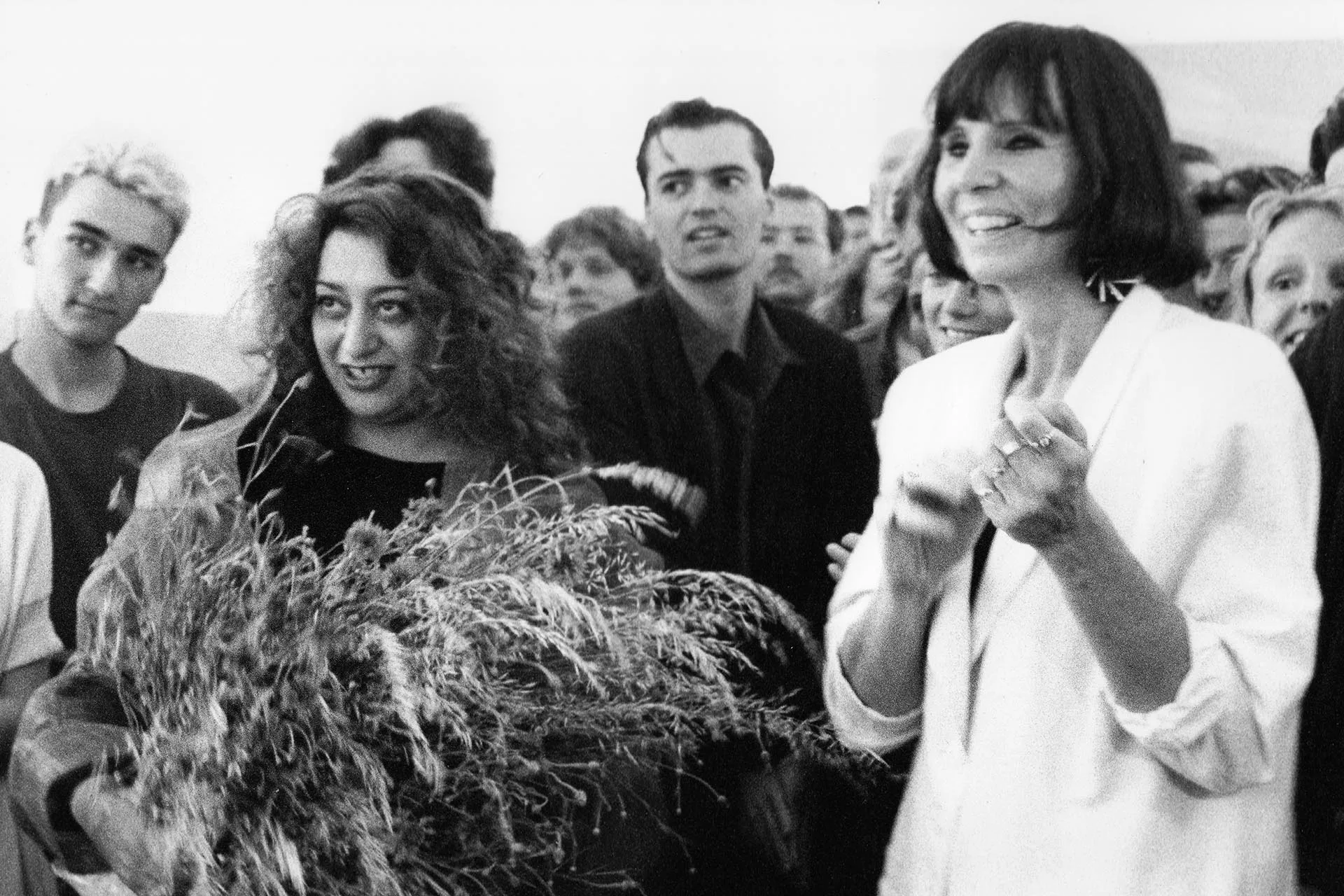 Zaha Hadid, Patrik Schumacher und Kristin Feireiss, 1992