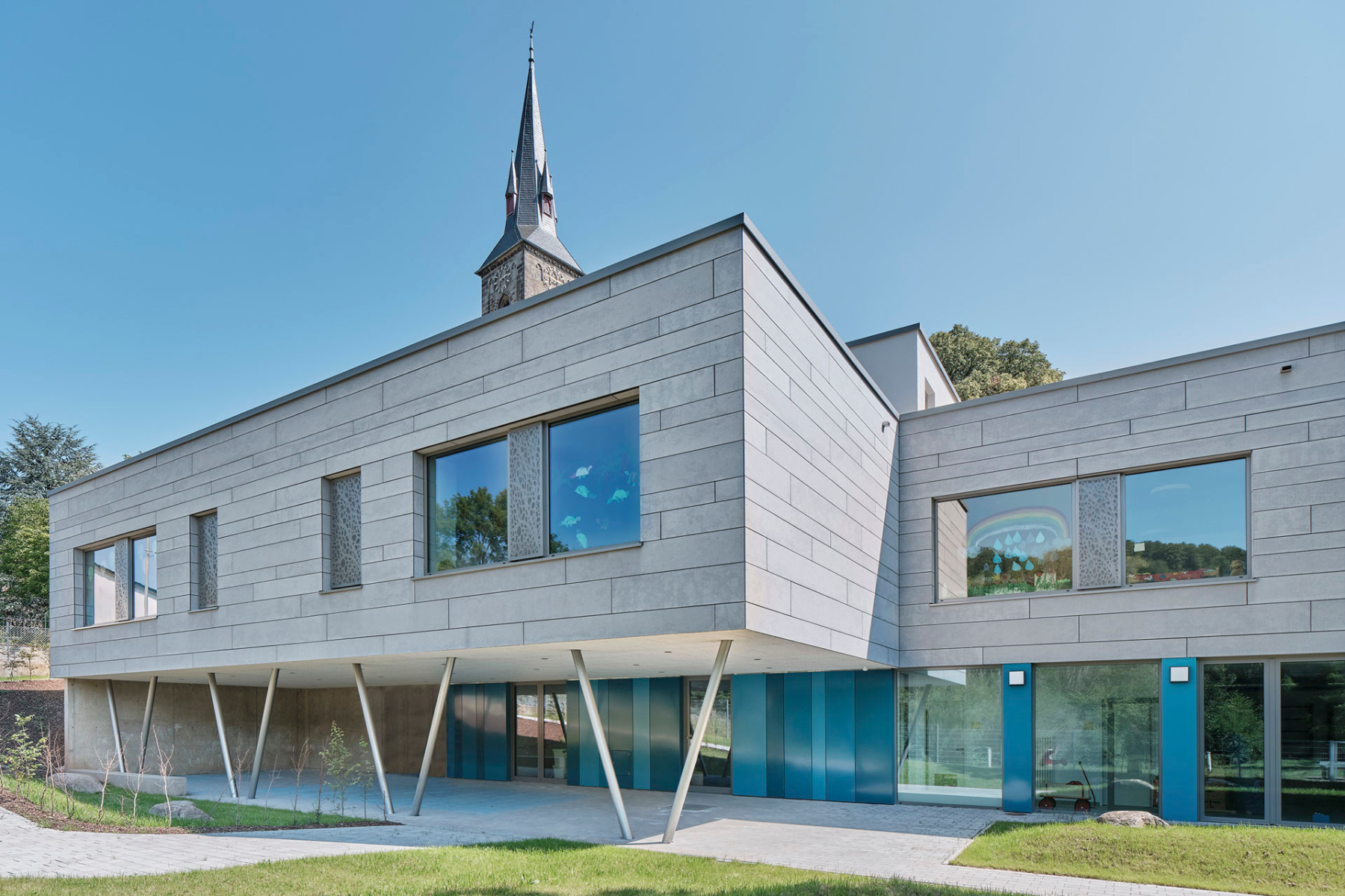 Kindgerechter Bodenbelag im Kita-Neubau