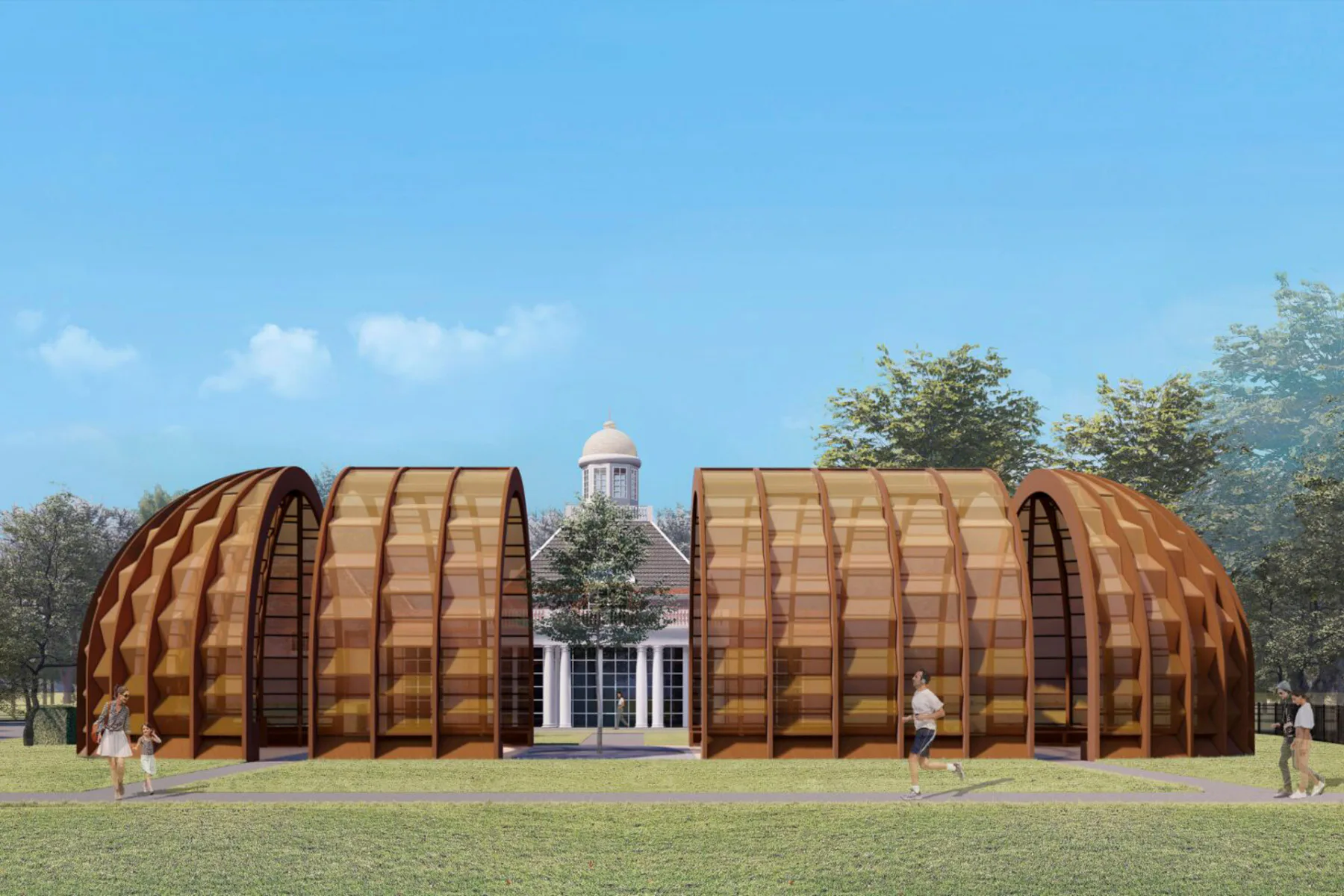„A Capsule in Time“ von Marina Tabassum ist der 24. Serpentine Pavillon. Rendering