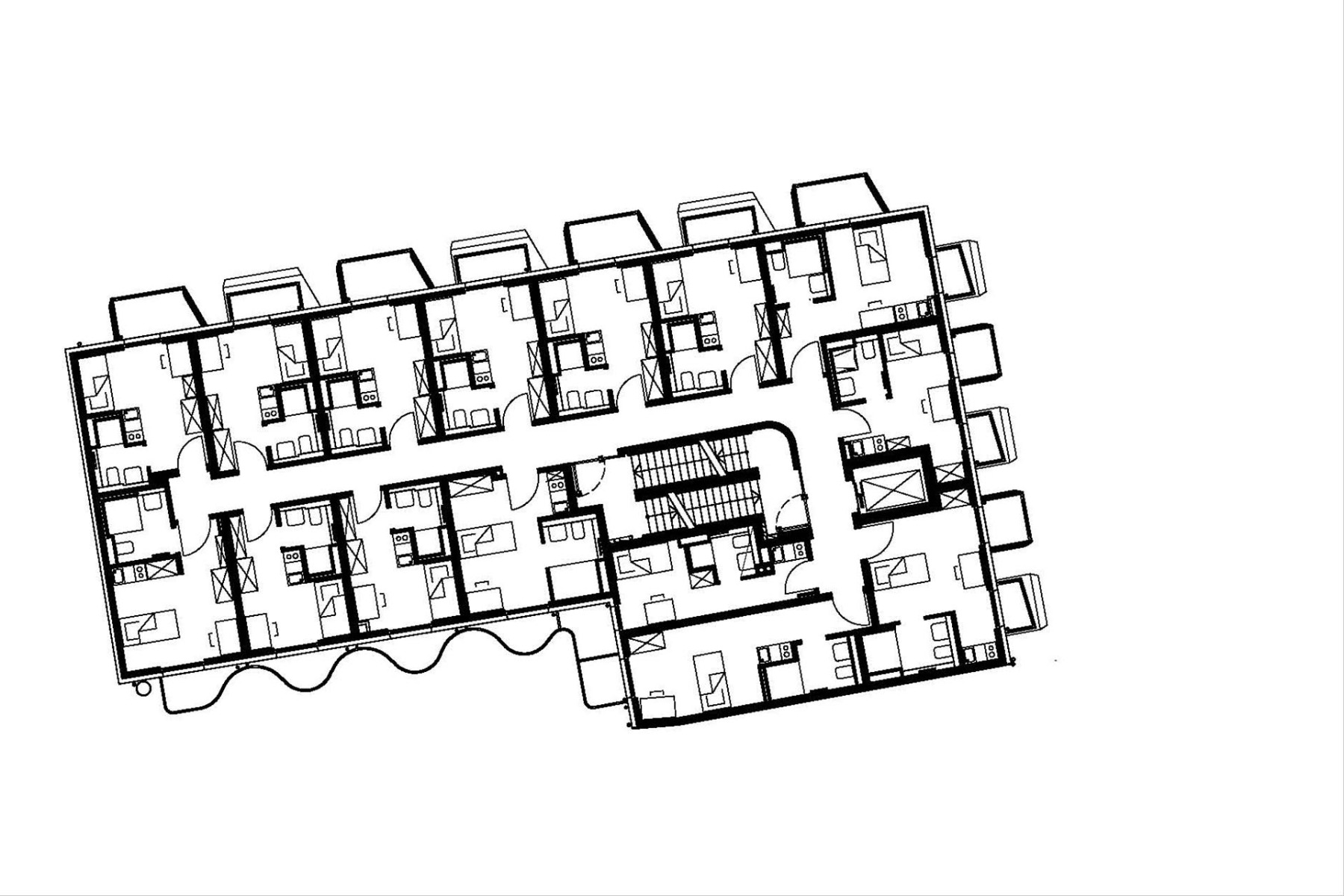 Grundriss Regelgeschoss.