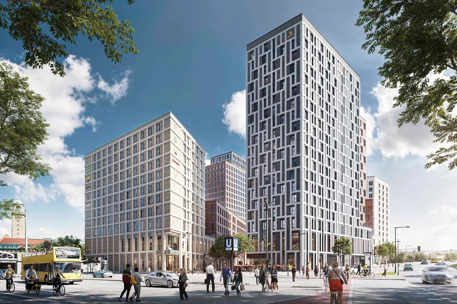 Bei einem Hotelneubau in Berlin mit 200 Zimmern wird durch zentrale Dachtechnik und vorgefertigte Schächte die Technikfläche laut Envola massiv reduziert werden.