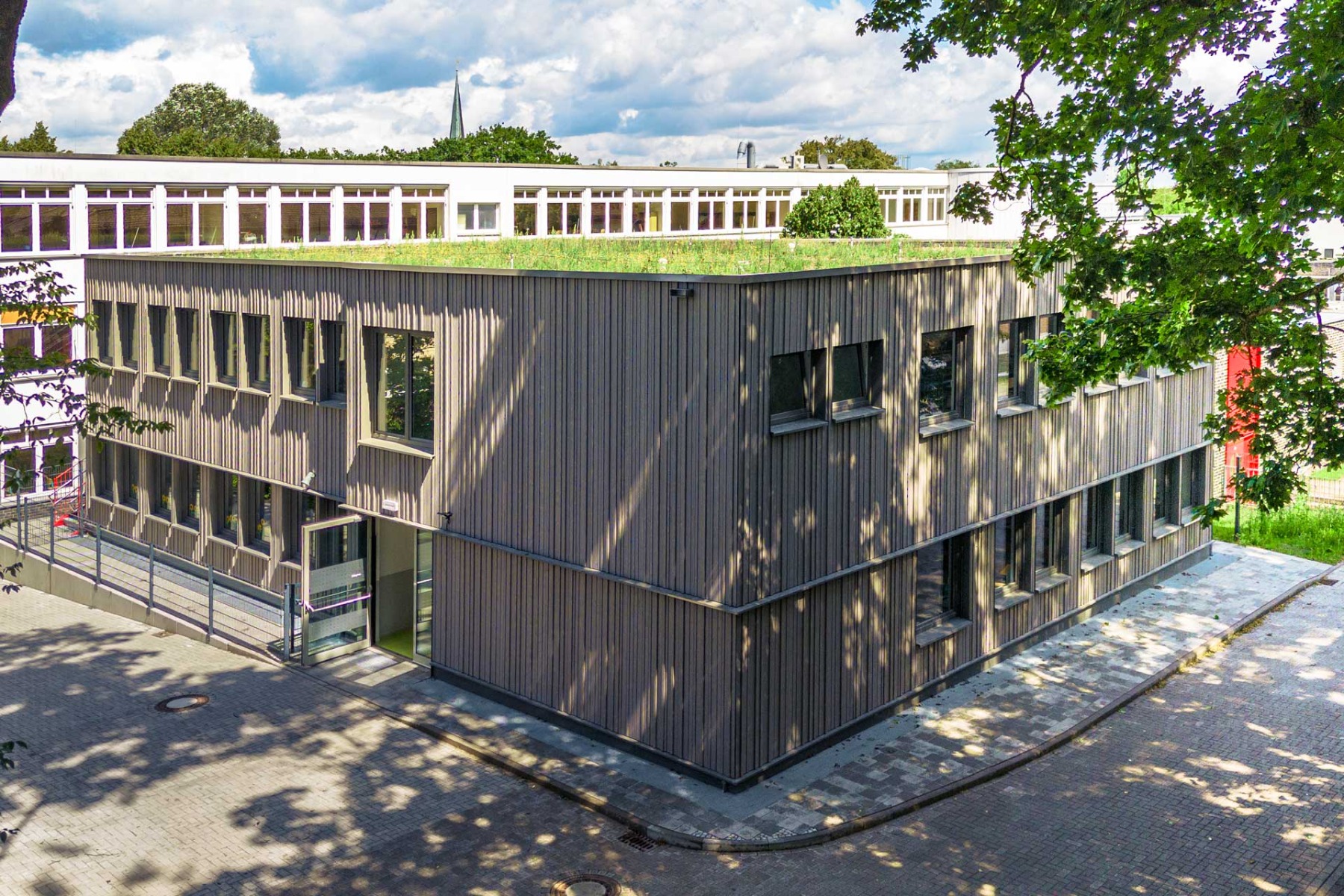 Dachbegrünung für Modulbauten