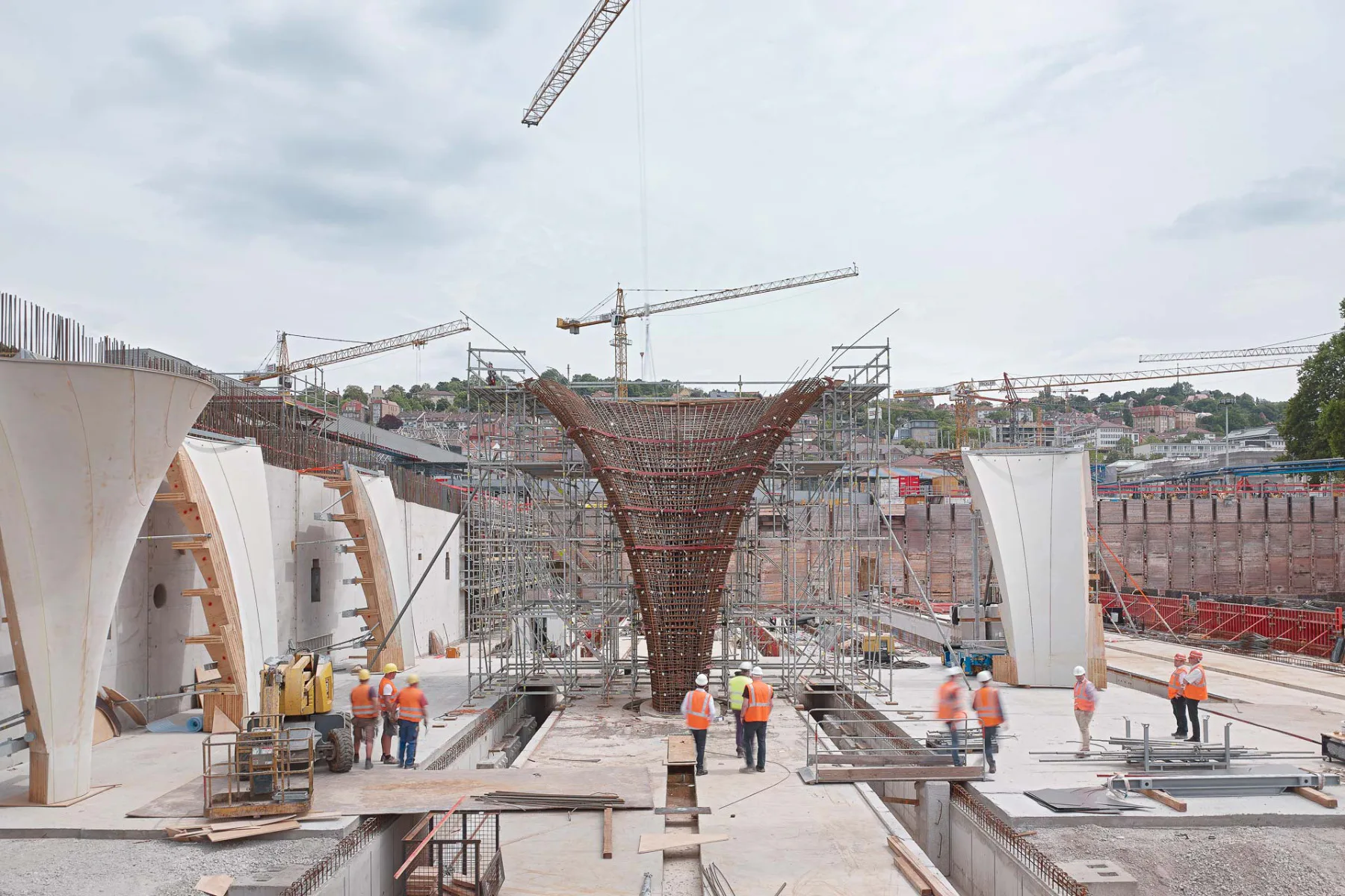 Für die Erstellung des Stuttgarter Bahnhofsdachs wurden rund 550 Betonschalungen benötigt. Die meisten kamen nur einmal zum Einsatz.