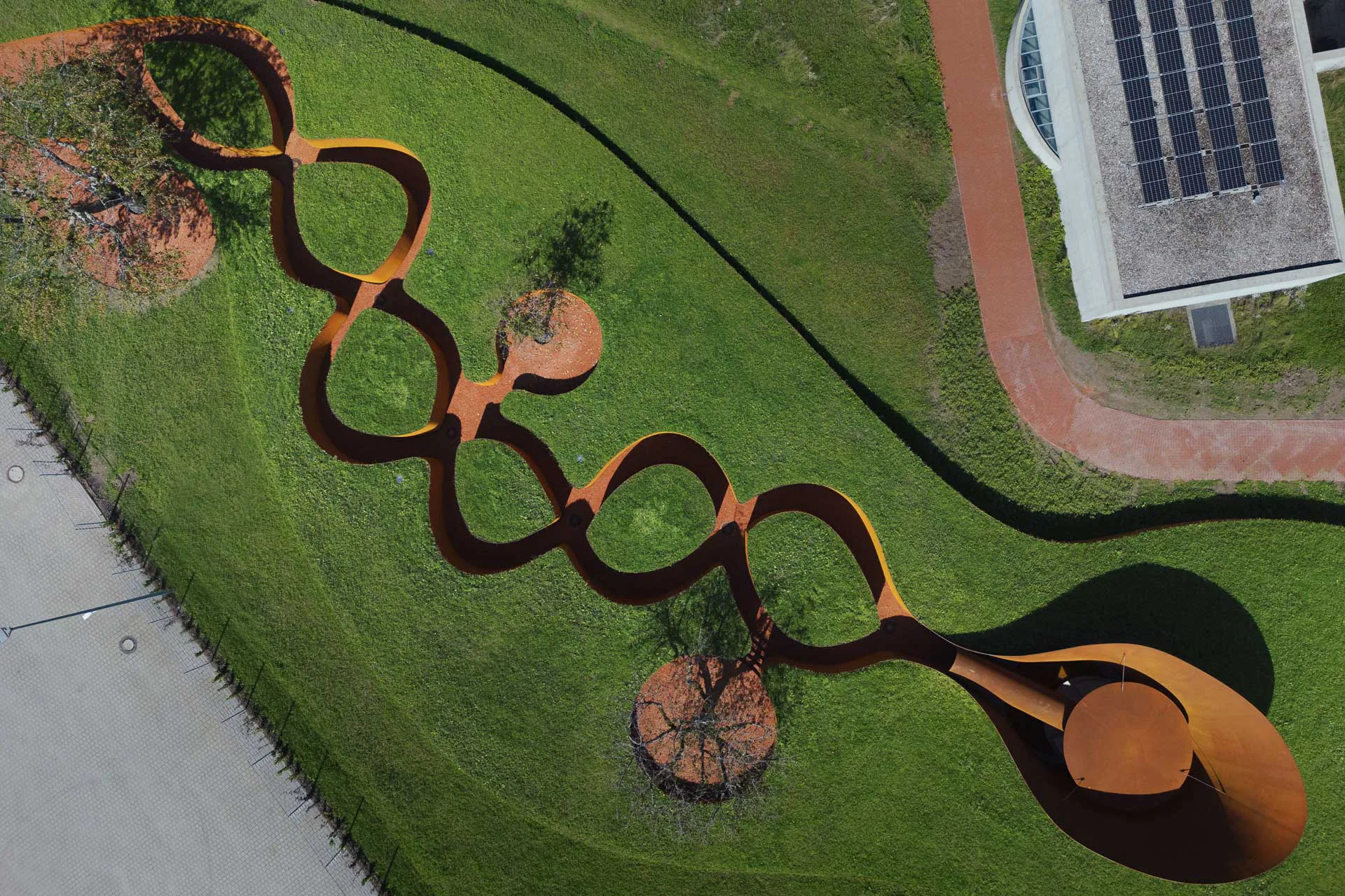 Vogelperspektive auf das Doshi Retreat, 2025