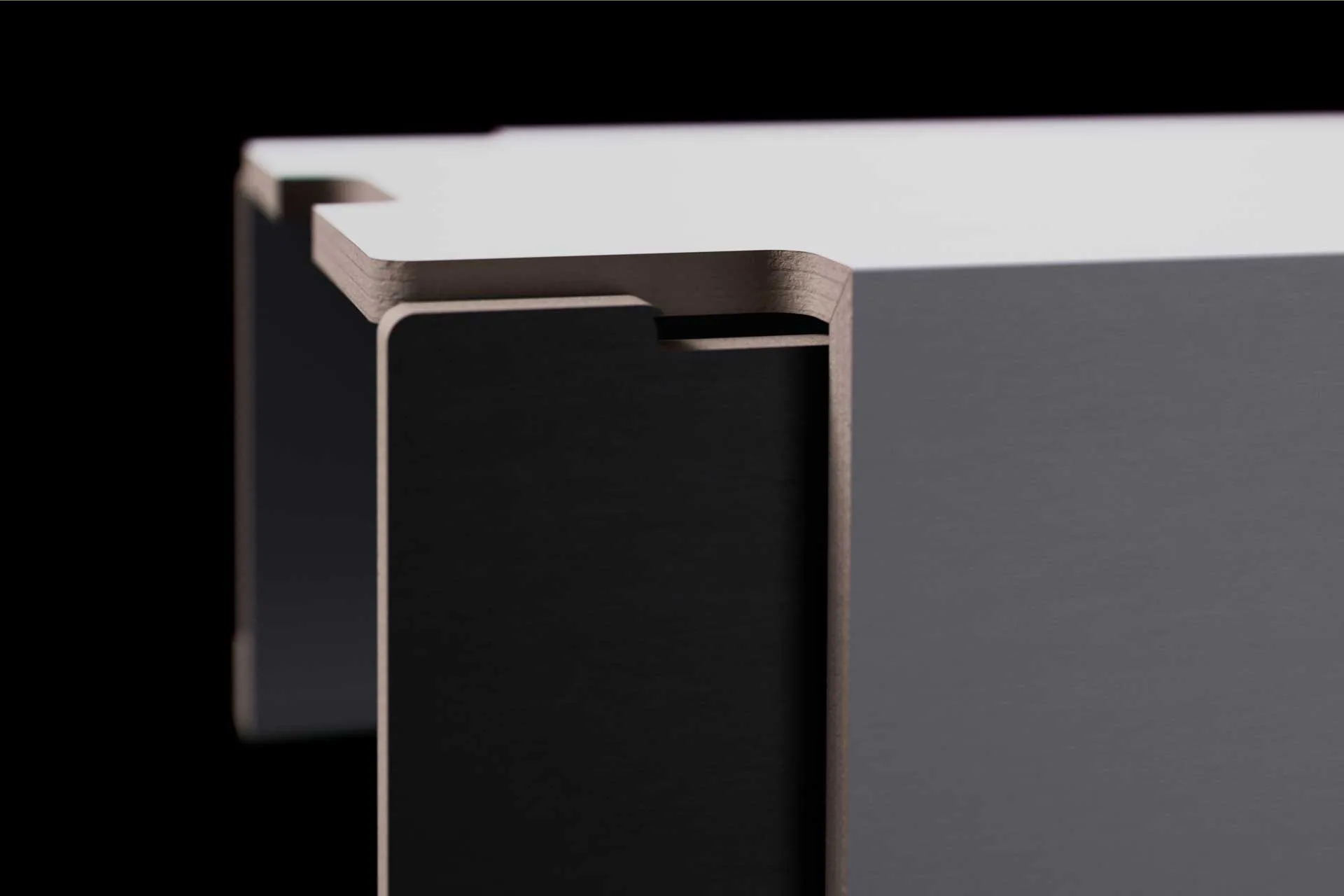 Der Leuchtenkörper besteht zu 65 % aus Solid Board – einem organischen, recycelten Massivkarton.