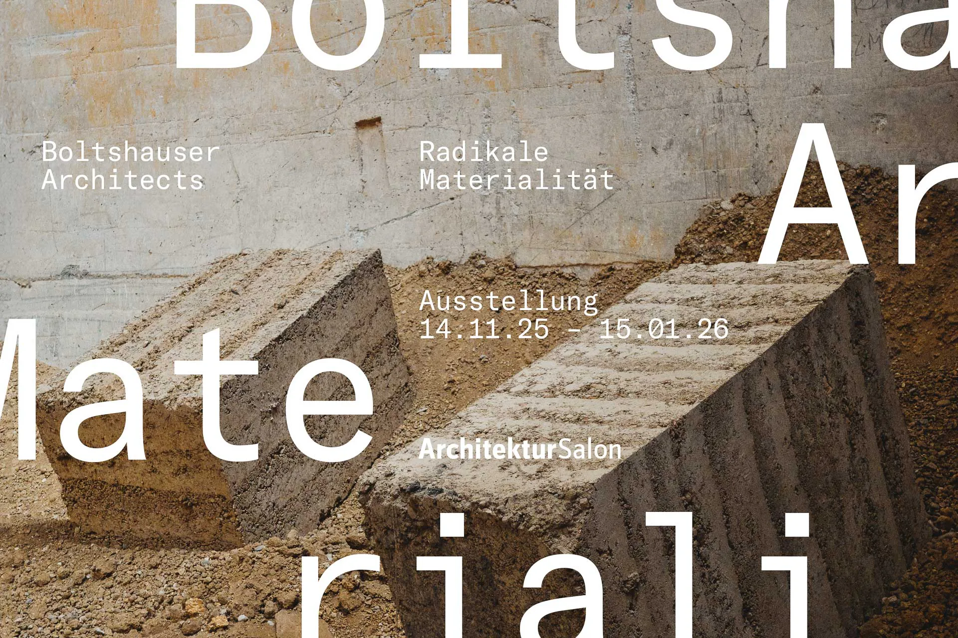 Die Ausstellung Boltshauser Architects – Radikale Materialität im ArchitekturSalon Hamburg gibt umfangreiche Einblicke in die Arbeit des Schweizer Architekturbüros.
