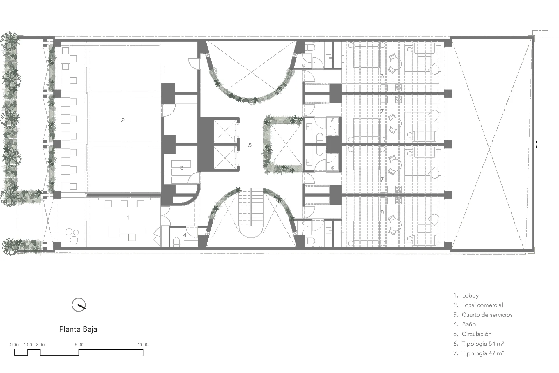 Grundriss Erdgeschoss, Grafik