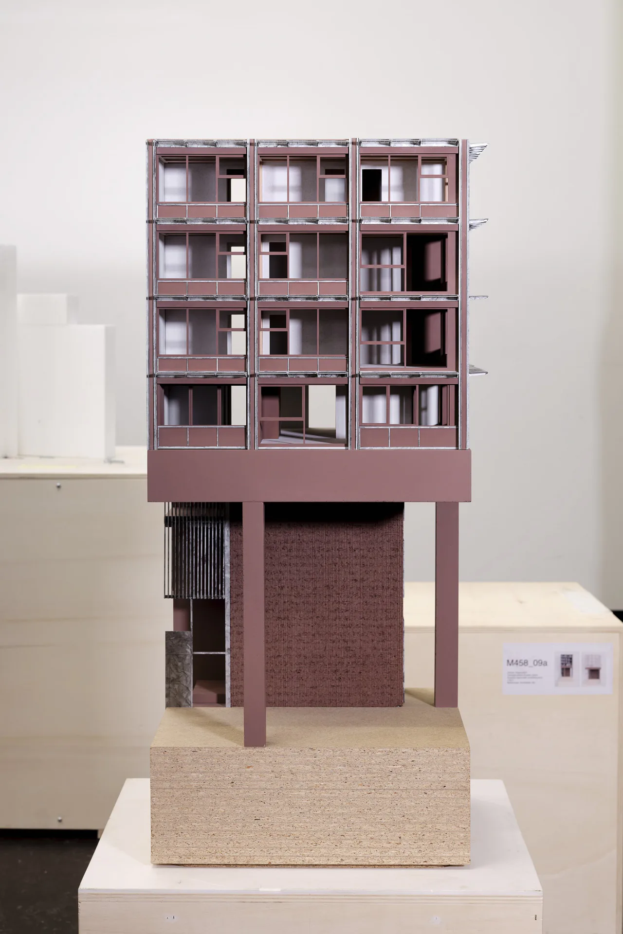 Modell des H1 Holzhybridhochhaus