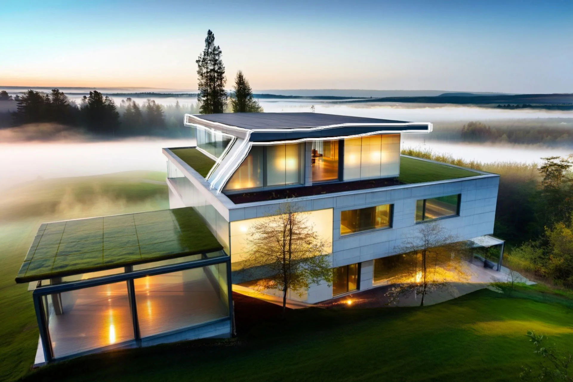Marco Iannellis Design eines aufgestockten Mehrfamilienhauses.