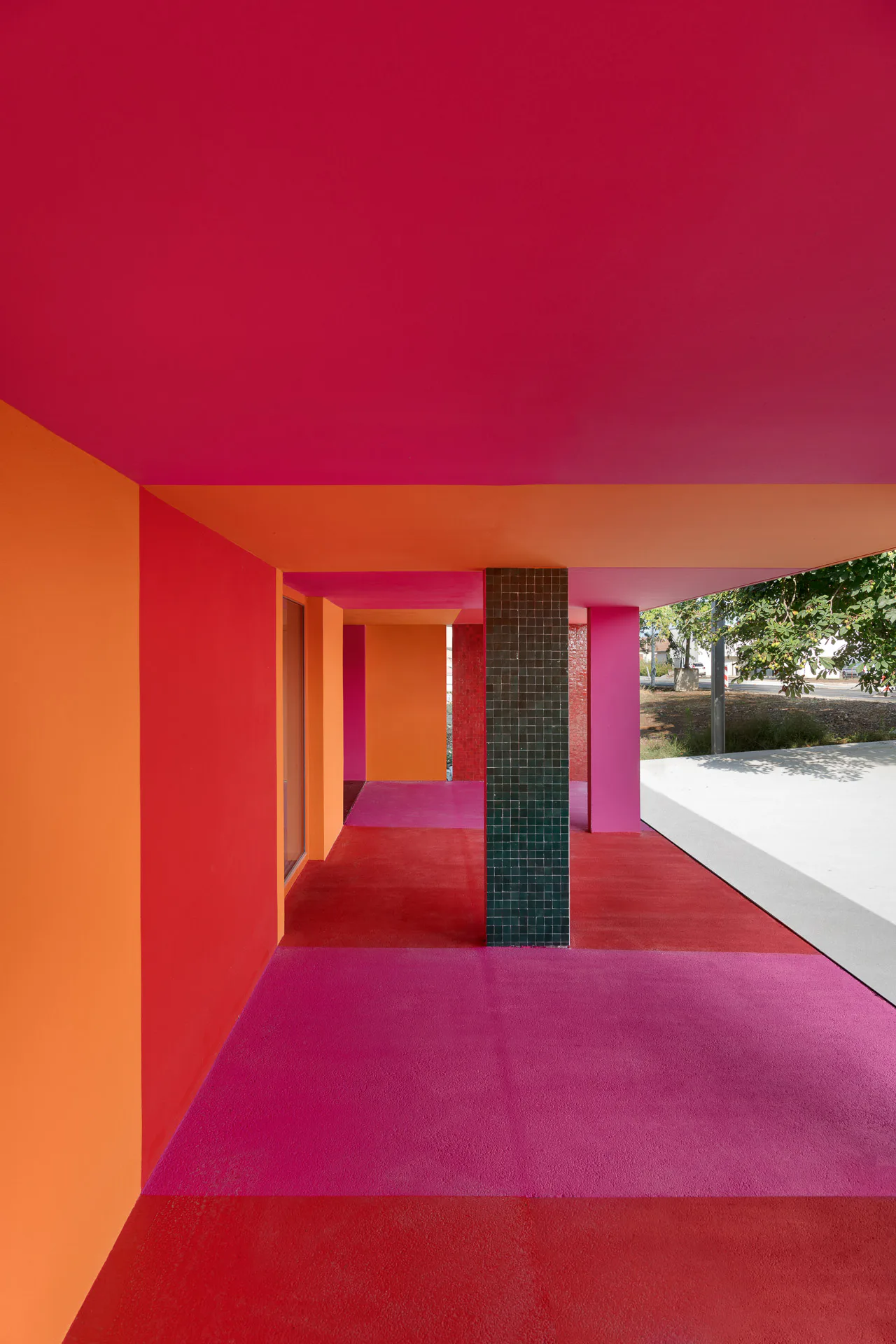 Dynamische Farbpalette und geometrische Formen