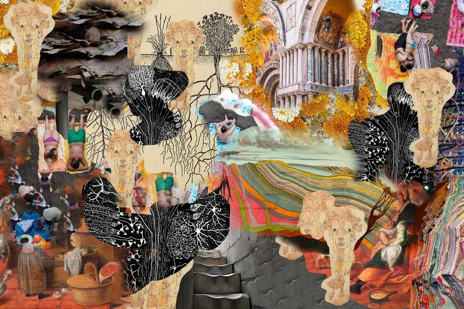 Collage aus digital bearbeiteten Bildern von Judit Musachs und Pol Pérez, ausgewählt vom Kuratorenteam.
