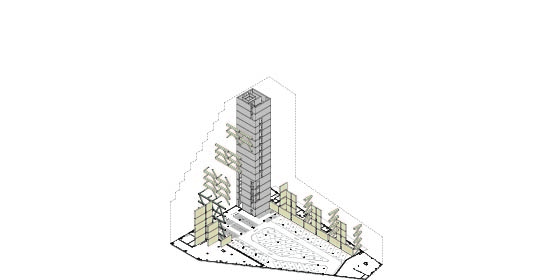 aussteifende Bauteile (Holz + Beton + Stahl)