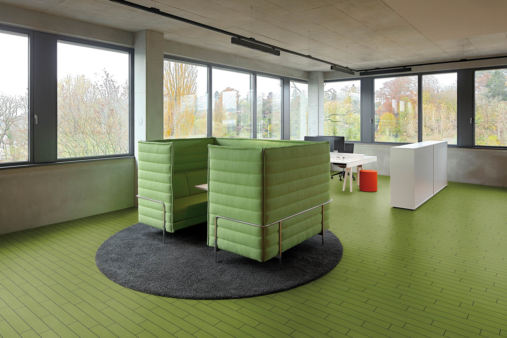 Grafisch, modular, raumbildend