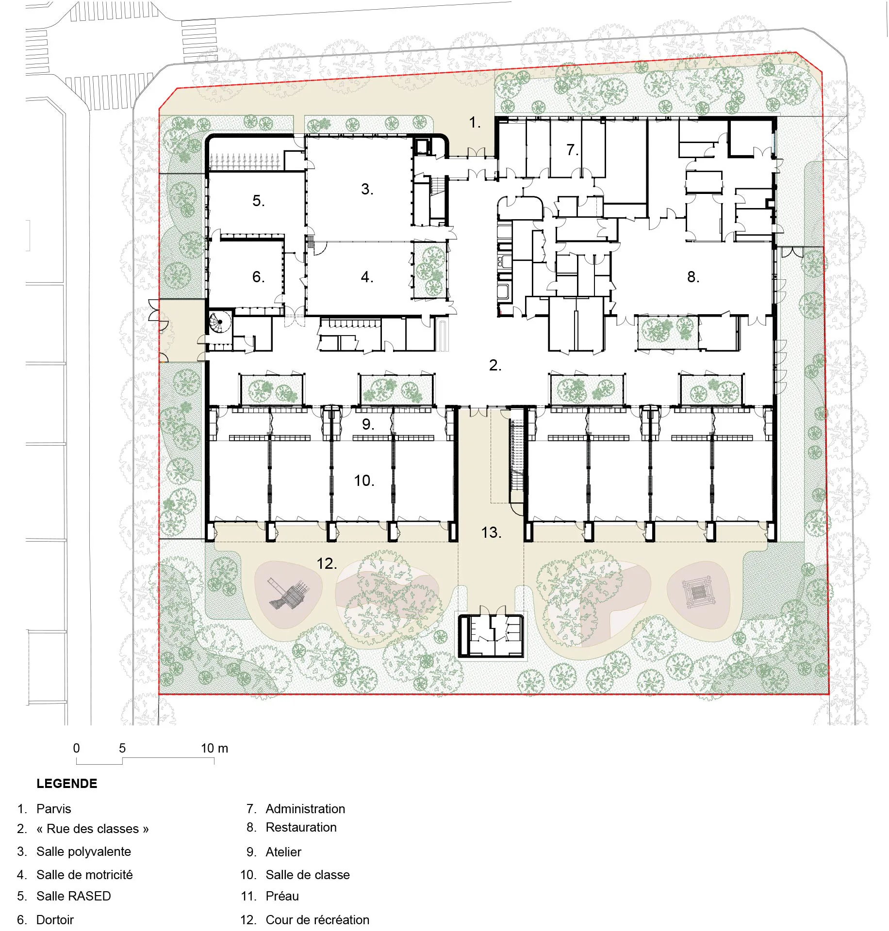 Grundriss Erdgeschoss, Grafik