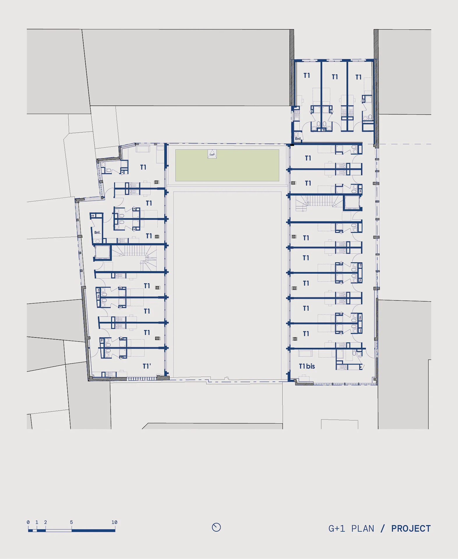 Grundriss Obergeschoss, Grafik