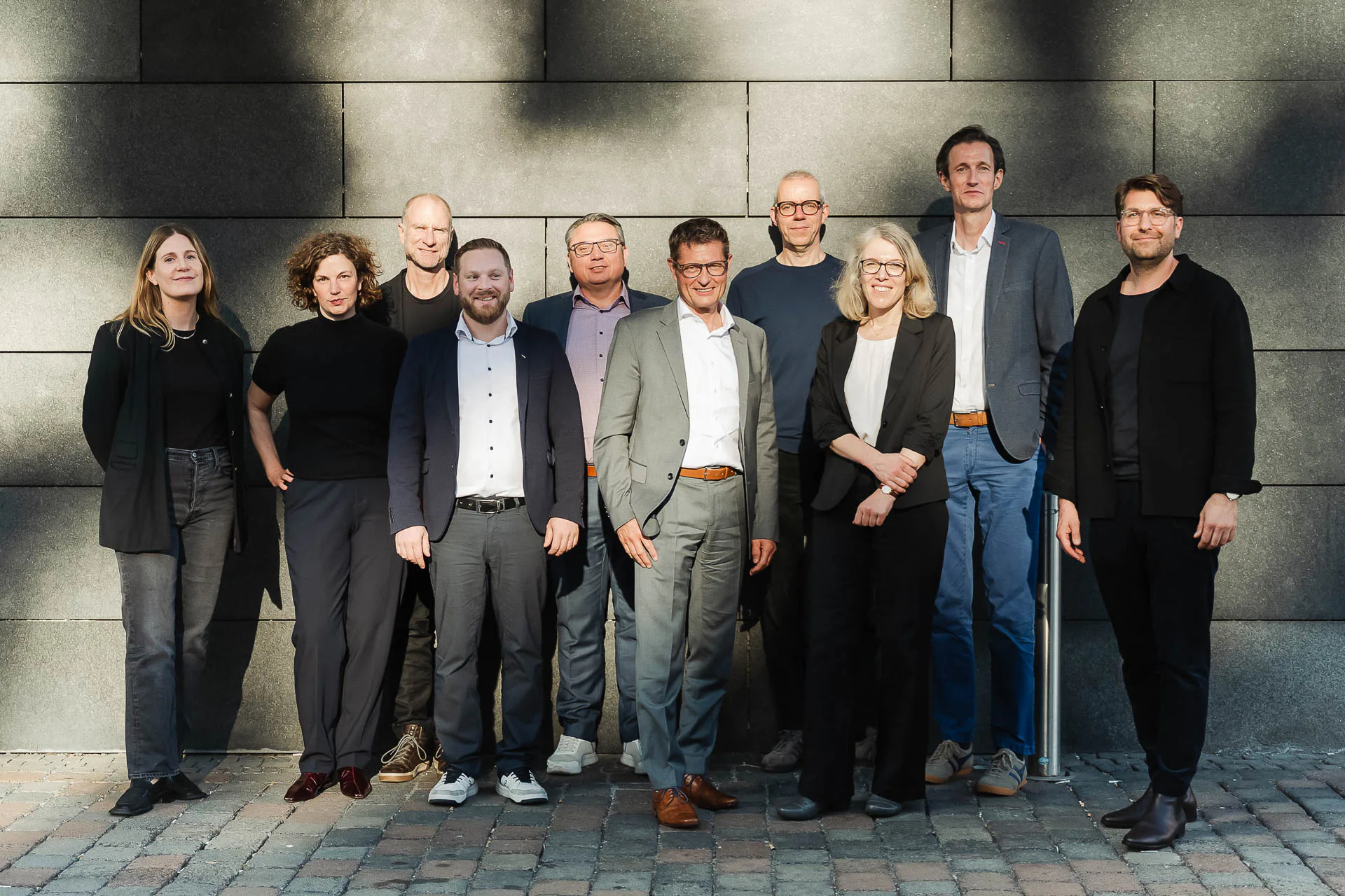 V.l.n.r.: Marlene Hübel, Jeanette Kunsmann, Ingmar Menzer, Alexander Willl, Markus Lang, Wolfgang Häusler, Sandor Naus, Claudia Hildner, Florian Petersen, Simon Banaker