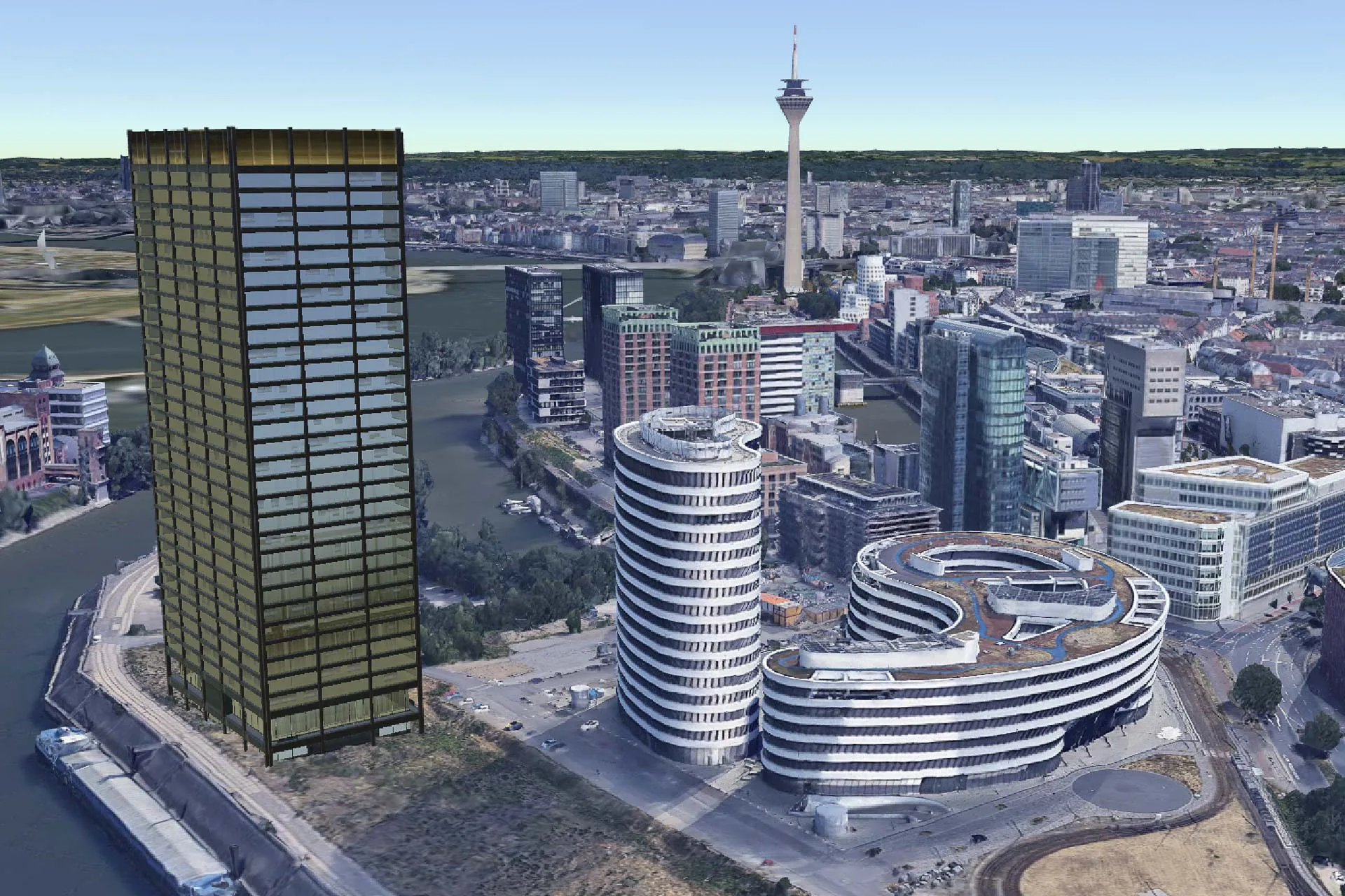 Mit Cesium sollen Entwürfe im exakten städtebaulichen Umfeld mit allen Implikationen für Nachbarschaft, Infrastruktur und Stadtbild abbildbar sein.