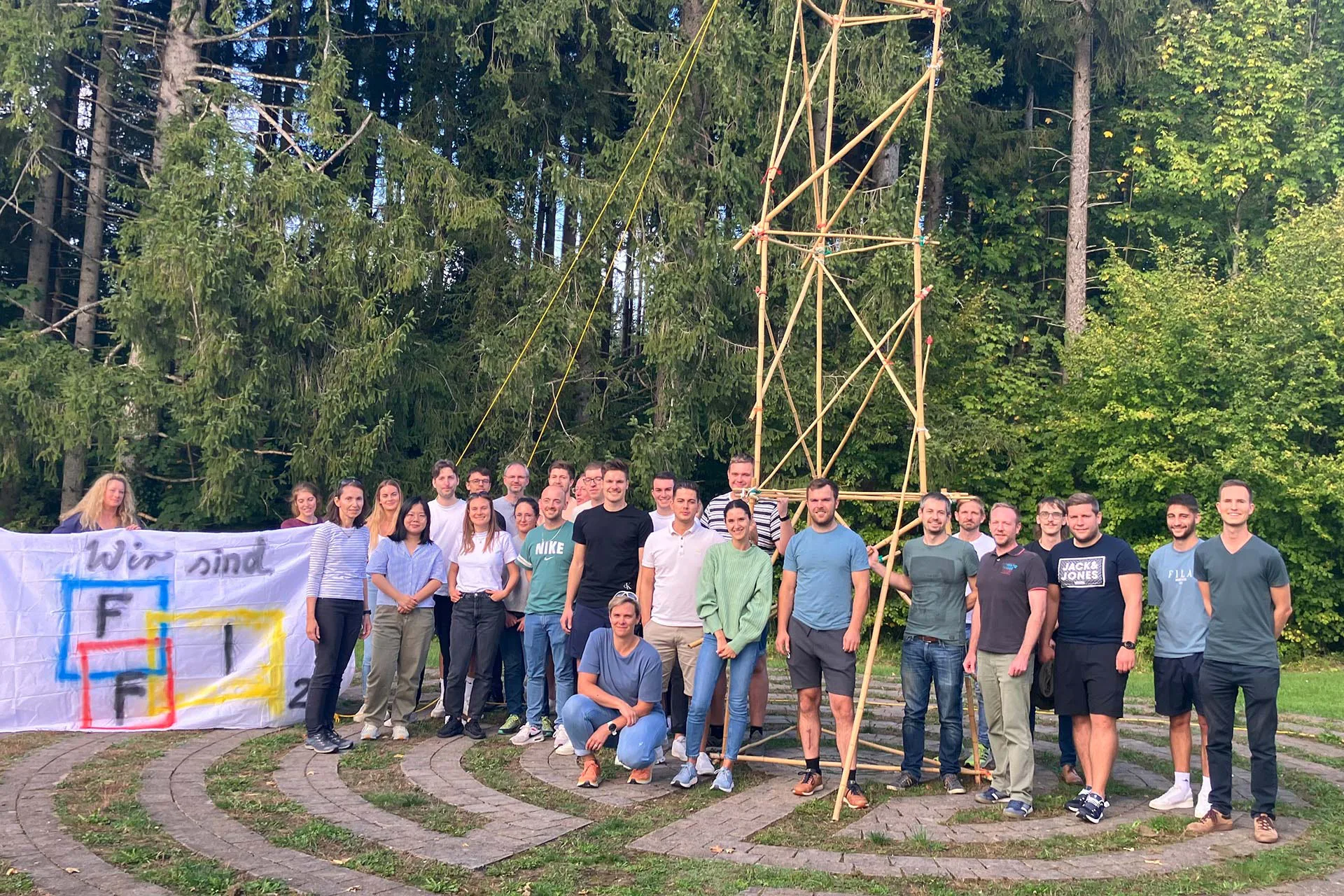 Teamtraining im Rahmen der ersten Seminarwoche.