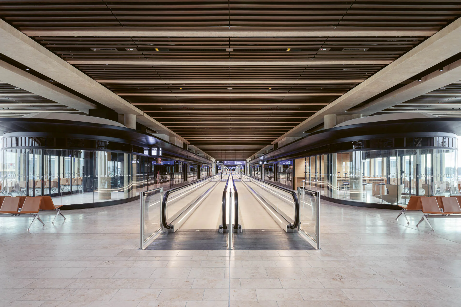 Pier 1 des Terminal 3 am Frankfurter Flughafen