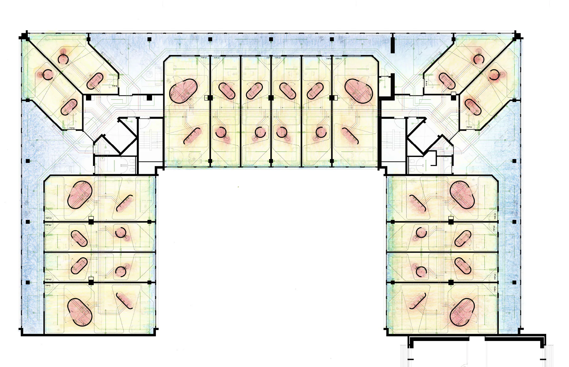 Grundriss Wärmebild, Grafik