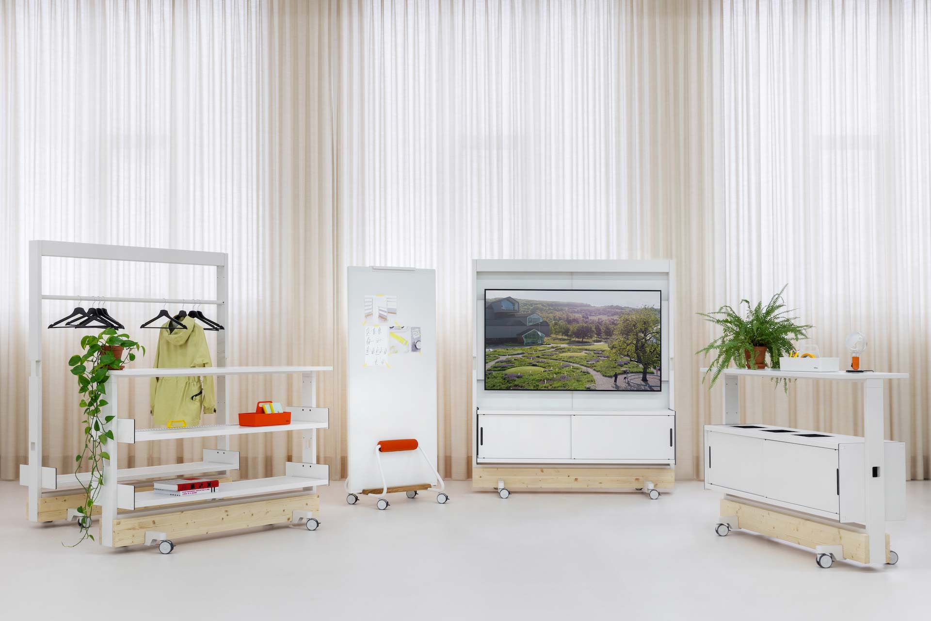 Die Vitra Dancing Wall Familie von Stephan Hürlemann.