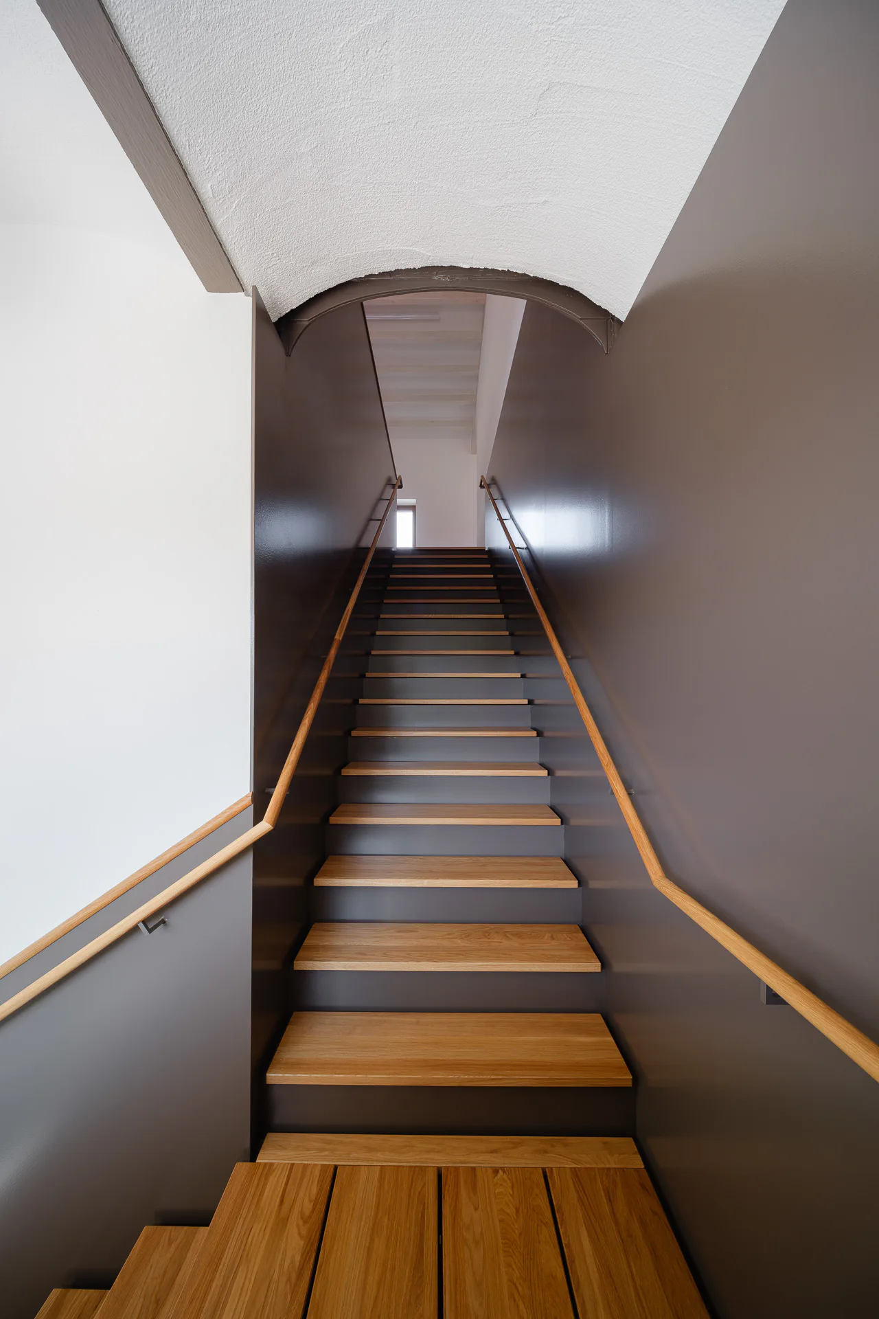 Treppe im ehemaligen Pferdestall
