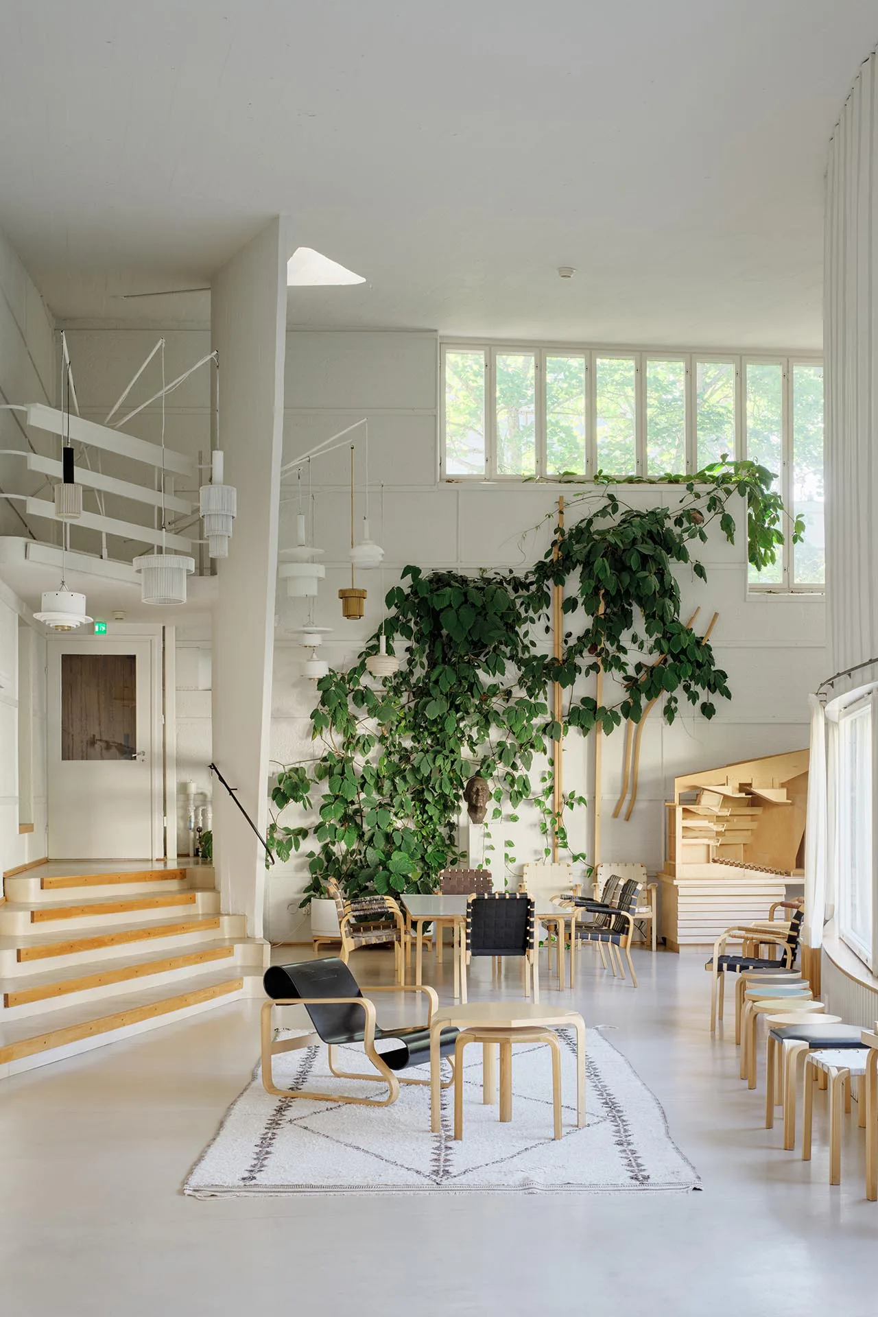Innenraum des Studio Aalto in Helsinki