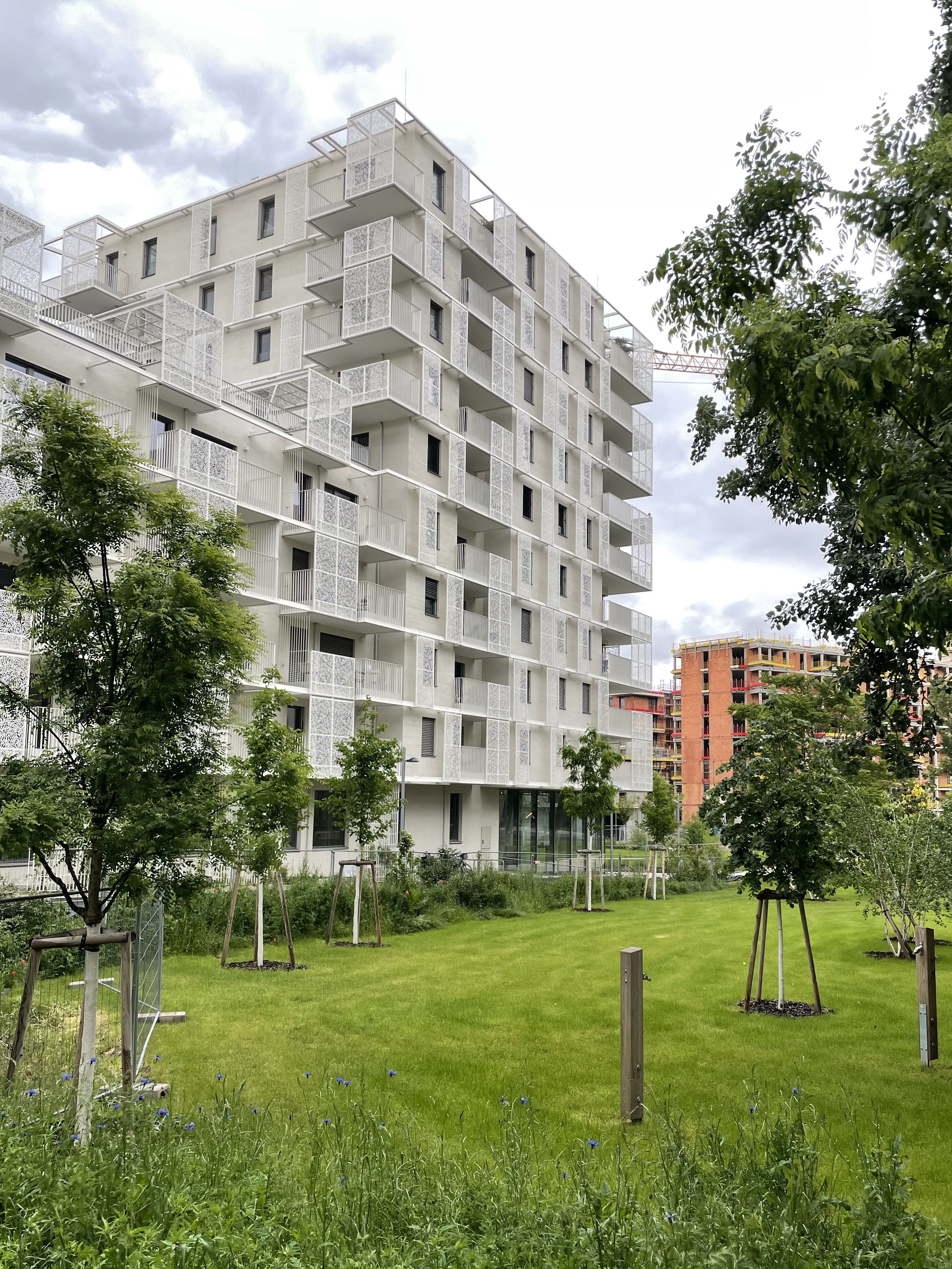 Neubau im Stadtquartier „Village im Dritten“ in Wien.