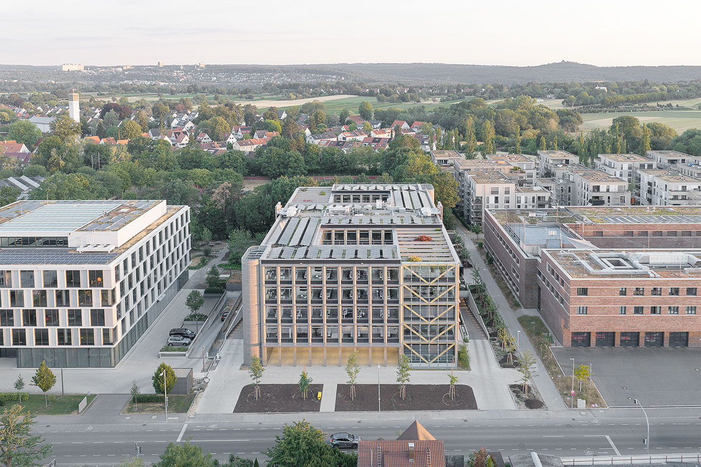 Bürobau ZERO, Ansicht Süd, Totale