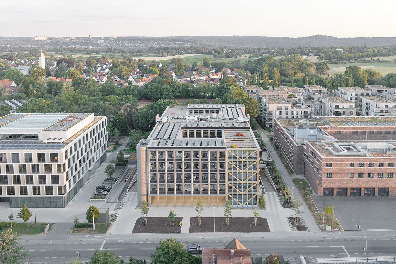 Bürobau ZERO, Ansicht Süd, Totale