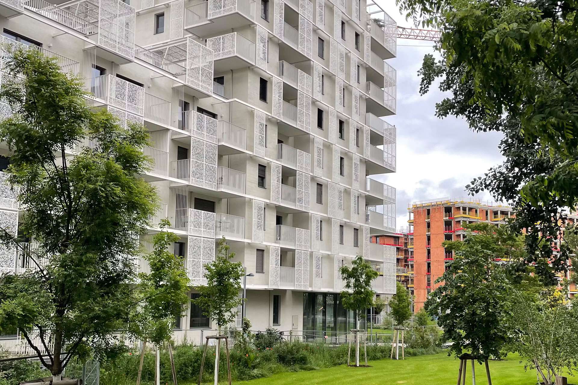 Neubau im Stadtquartier „Village im Dritten“ in Wien.