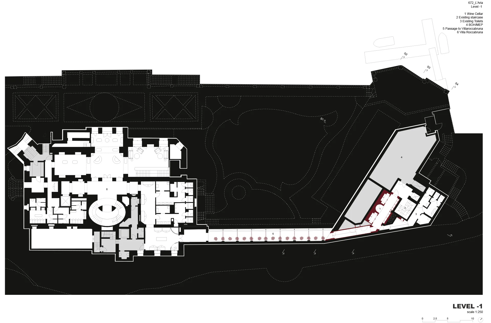 Grundriss Untergeschoss, Grafik