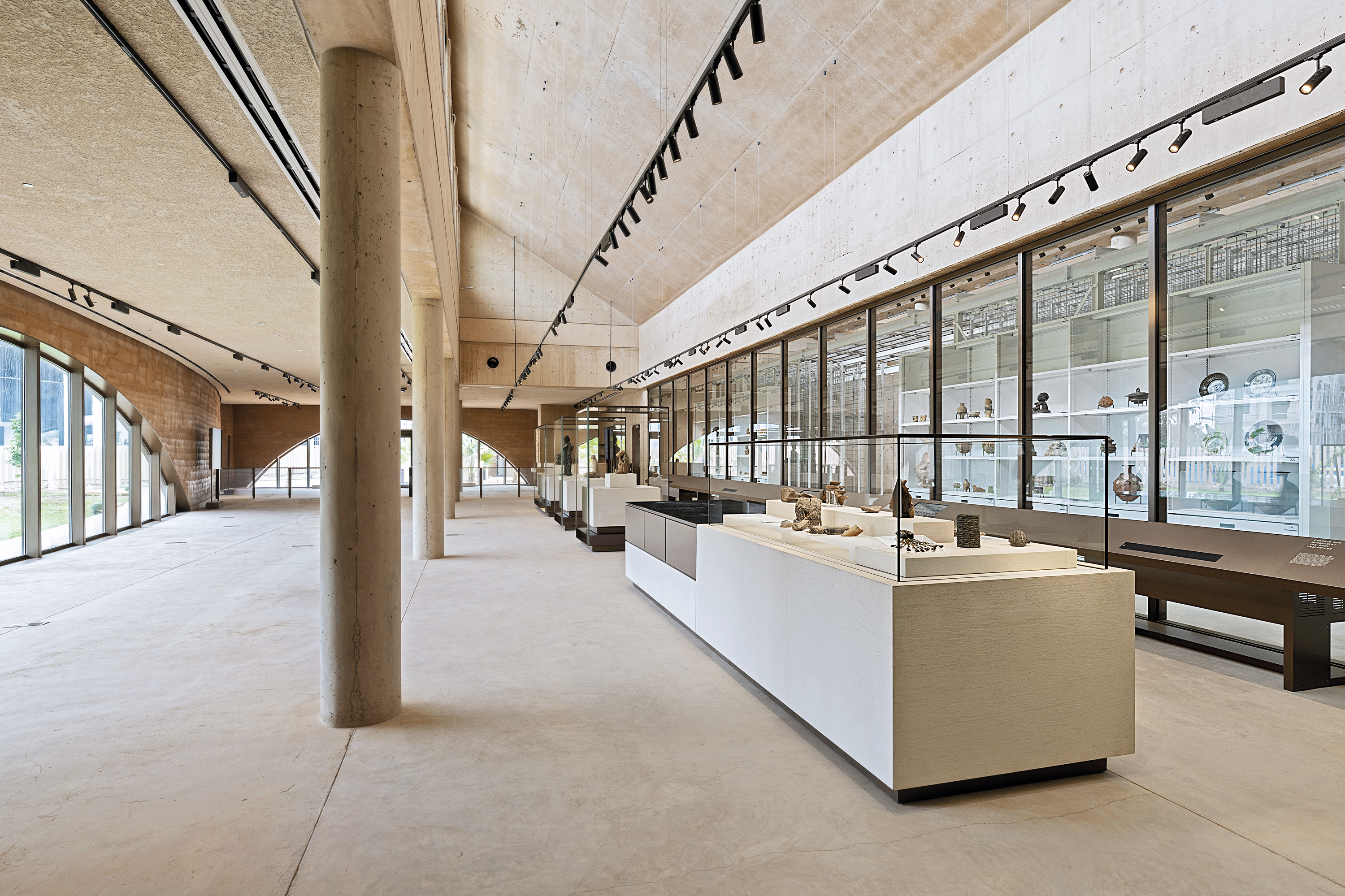 The MOWAA in Benin City by David Adjaye features objects on display spanning three millennia of West African art and cultural history.