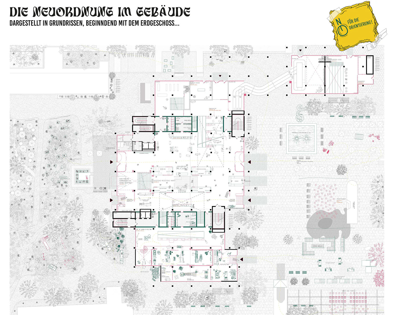 Grundriss Erdgeschoss, Grafik